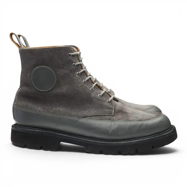 Grenson Anton boots derby suède gris UK 10