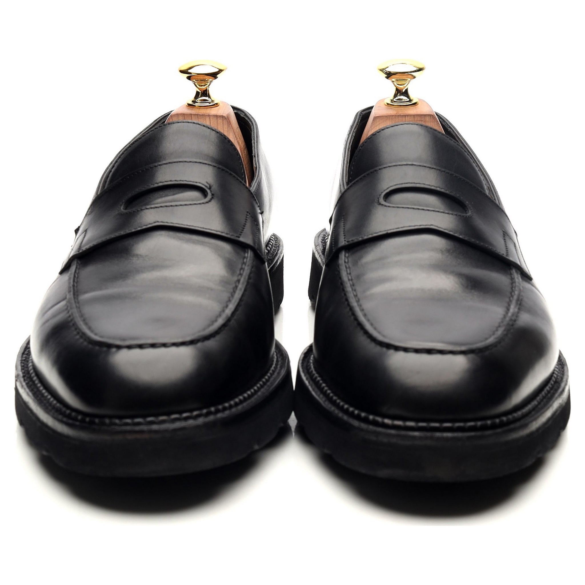 John Lobb Lopez mocassin cuir noir UK 8.5
