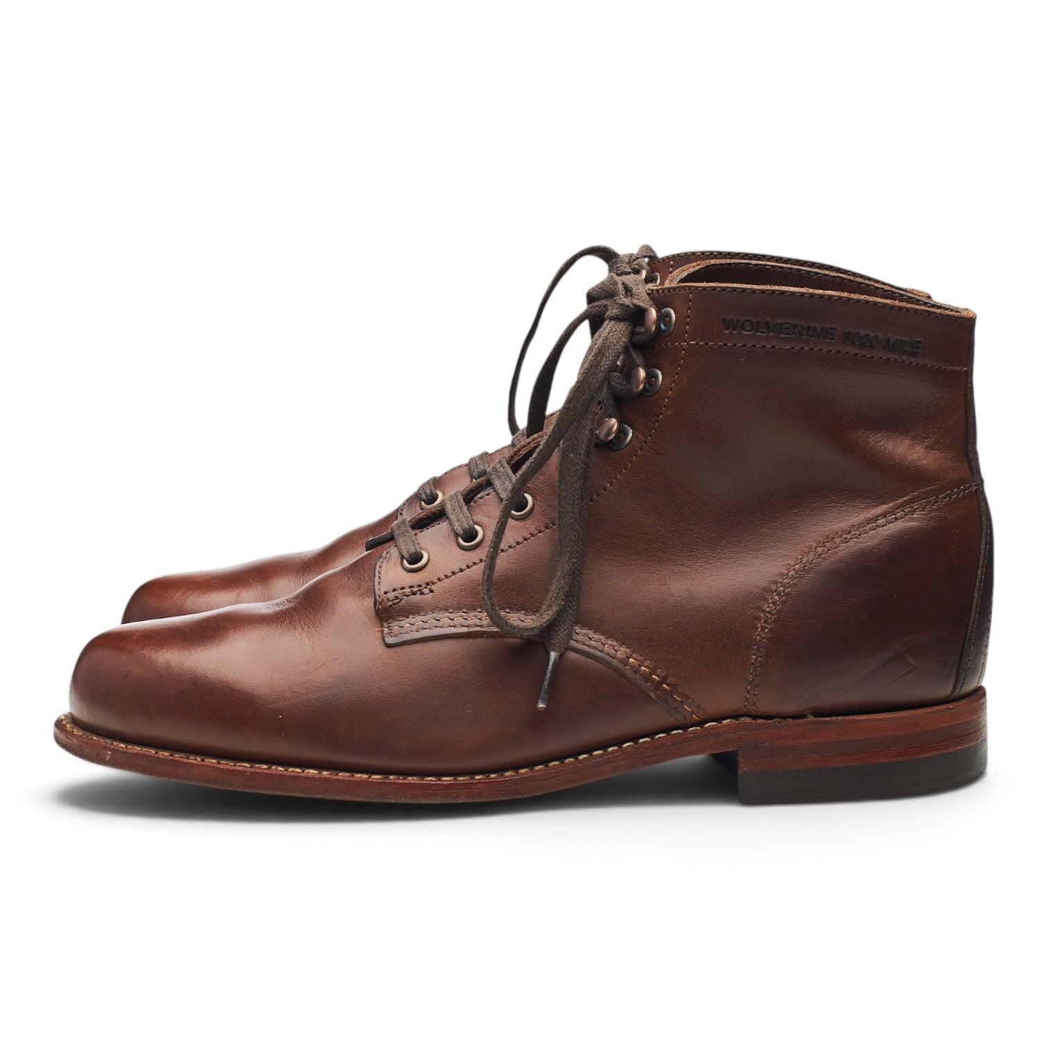 Wolverine 1000 Mile boots cuir marron UK 8