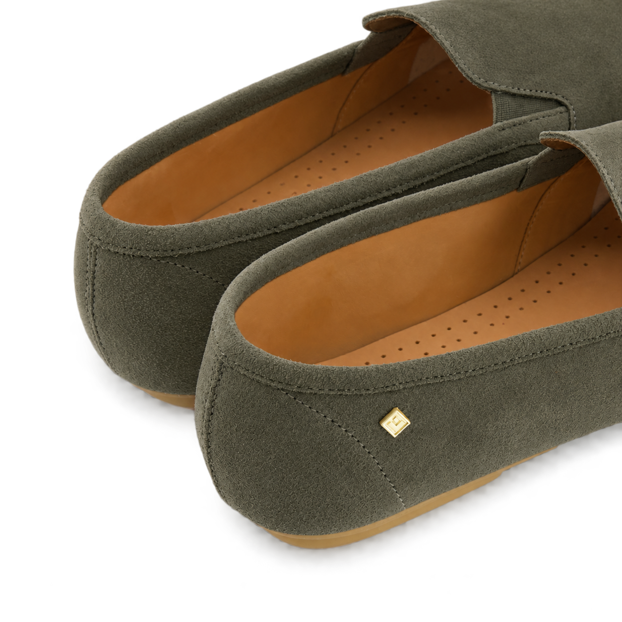 Rivieras Jazz Suede Tressé Kaki chaussures cuir