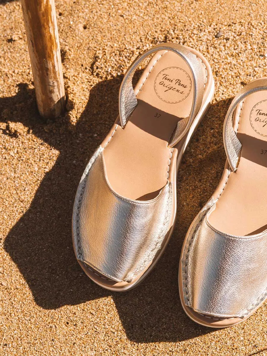 Toni Pons Alaior-P sandales cuir femme platine