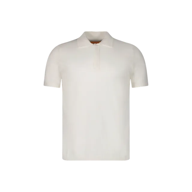 Rivieras PS04 polo maille écru coton boutoné