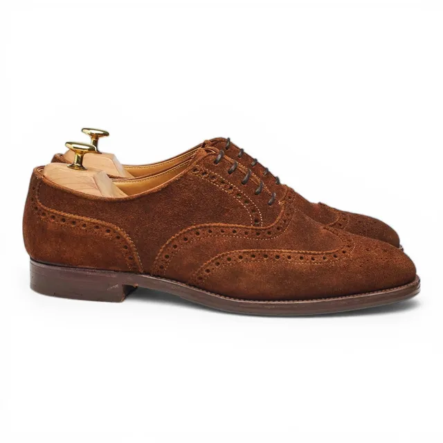 Crockett & Jones Roxburgh richelieu daim marron 8 UK