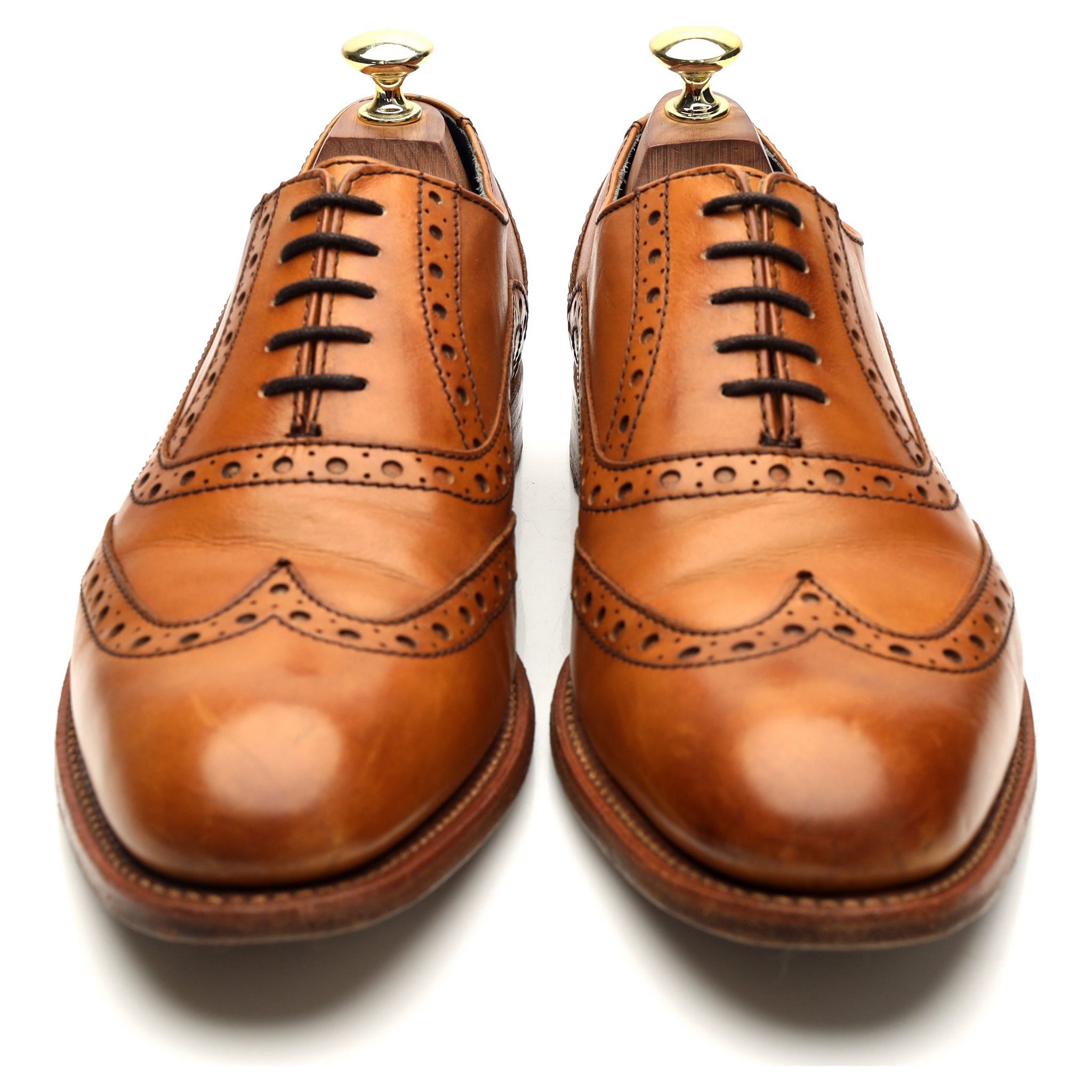 Barker Grant richelieu cuir marron clair UK 7