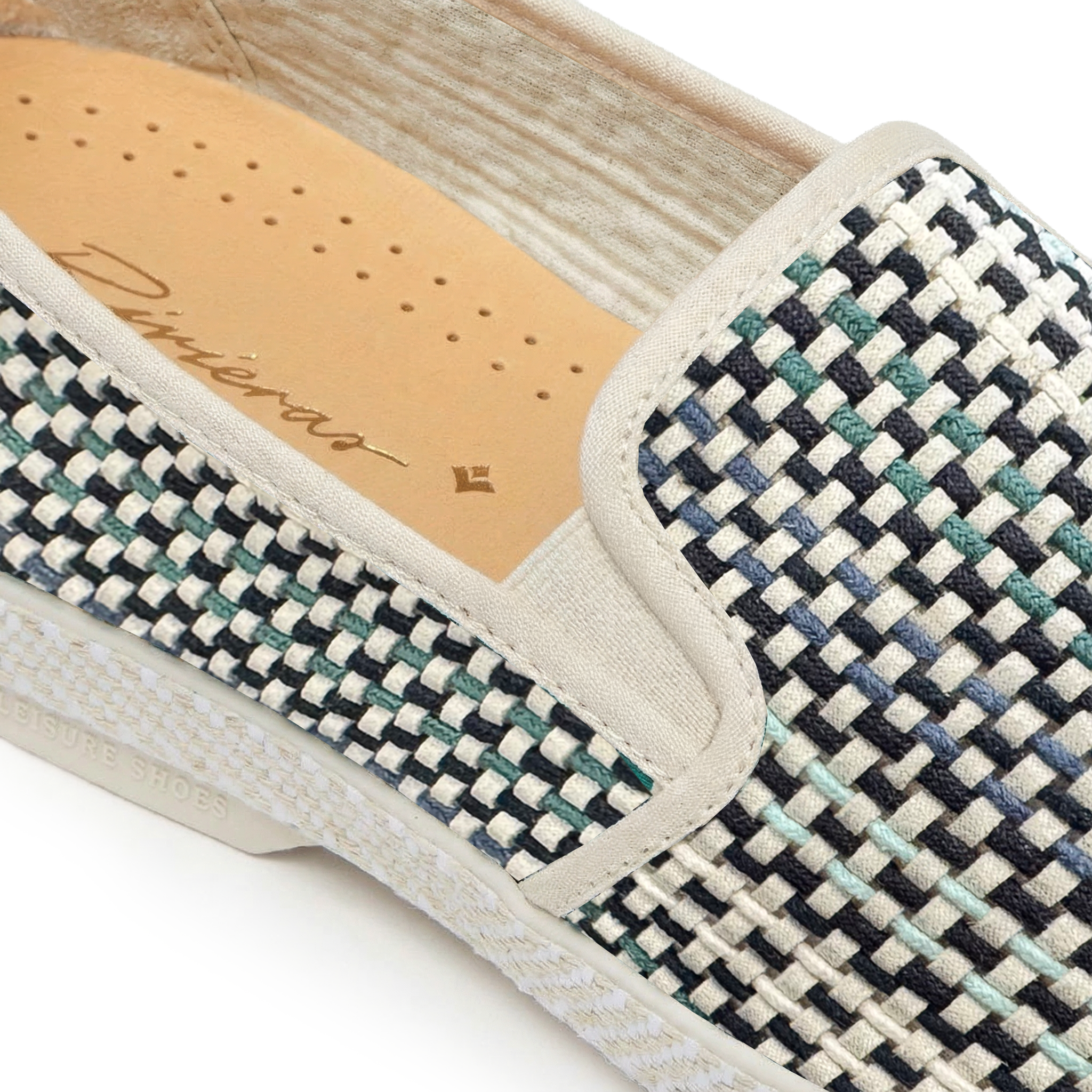 Rivieras Classic Verona espadrilles tissées bleu coton