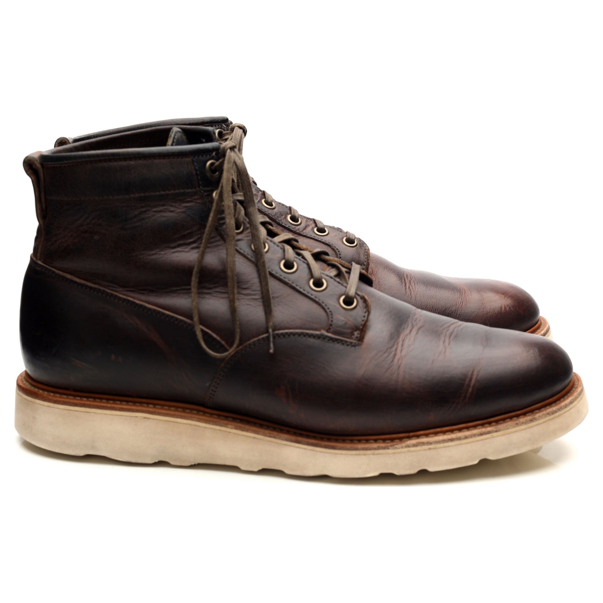 Viberg Service Boots cuir marron UK 10