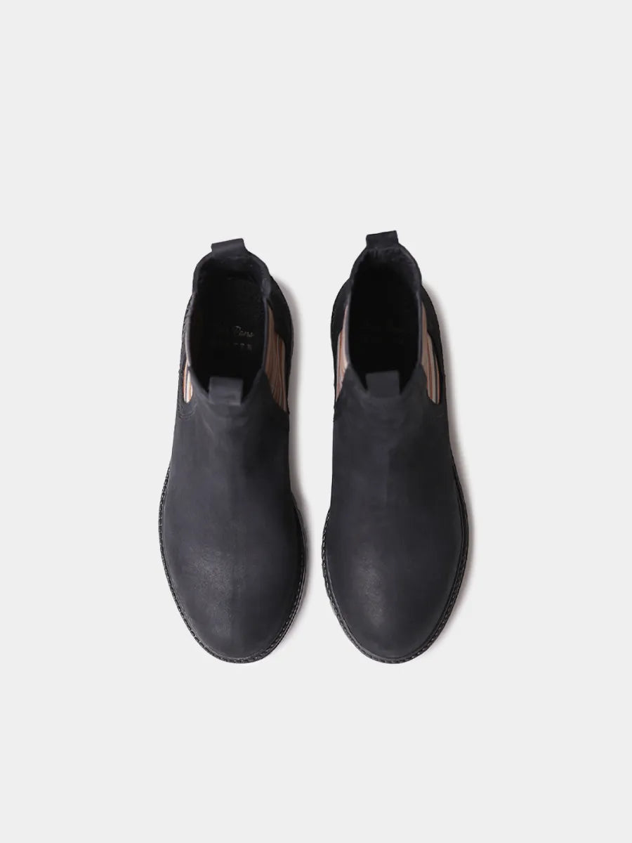 Toni Pons Carla-NR bottines cuir femme élastique rayé