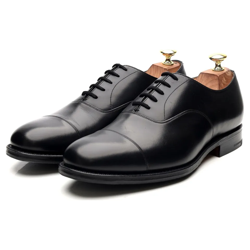 Church's Balmoral oxford cuir noir UK 7.5 bout droit