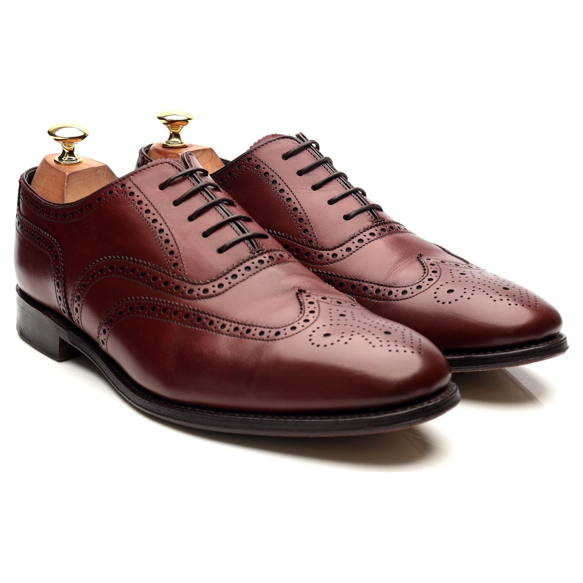 Herring Richmond brogues cuir bordeaux UK 9,5