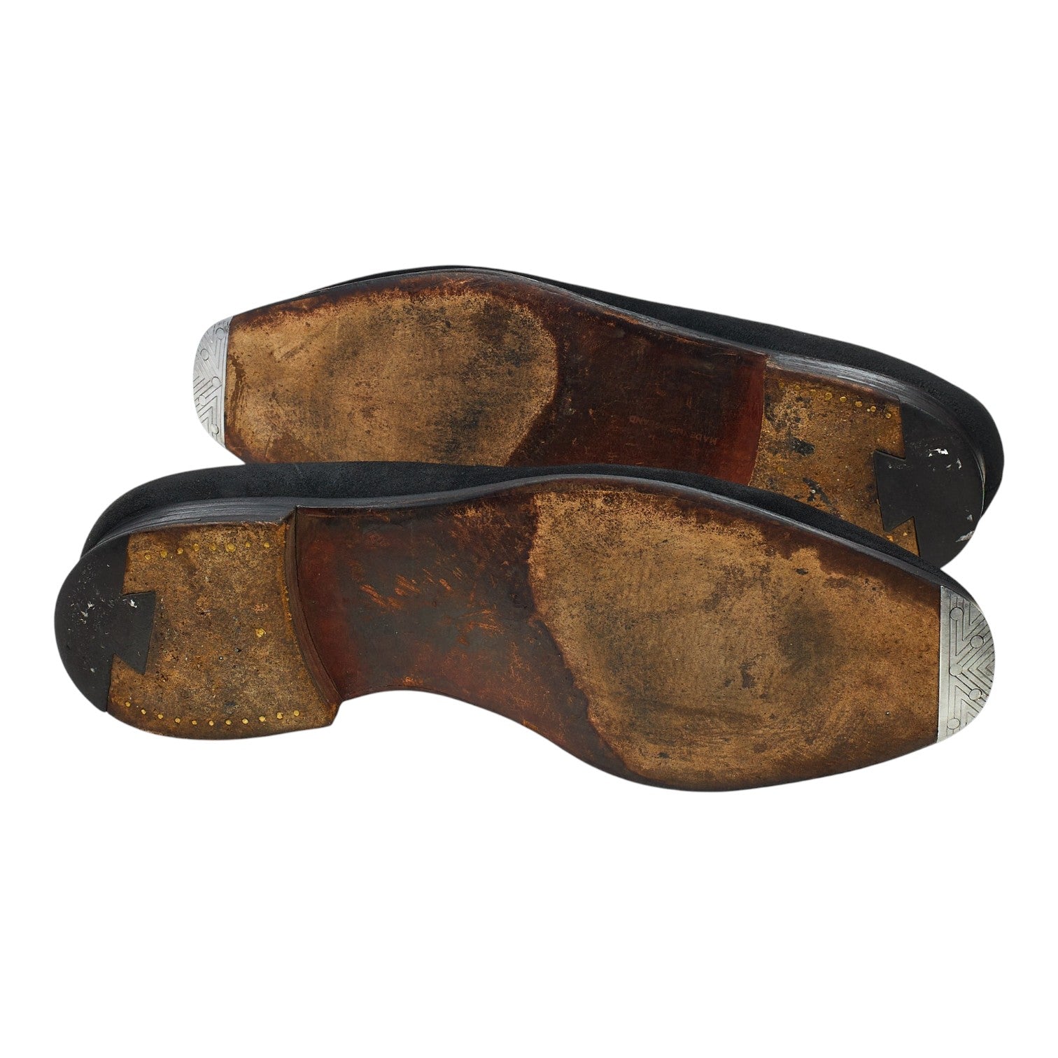 Richard James Walton mocassins suède noir UK 8.5