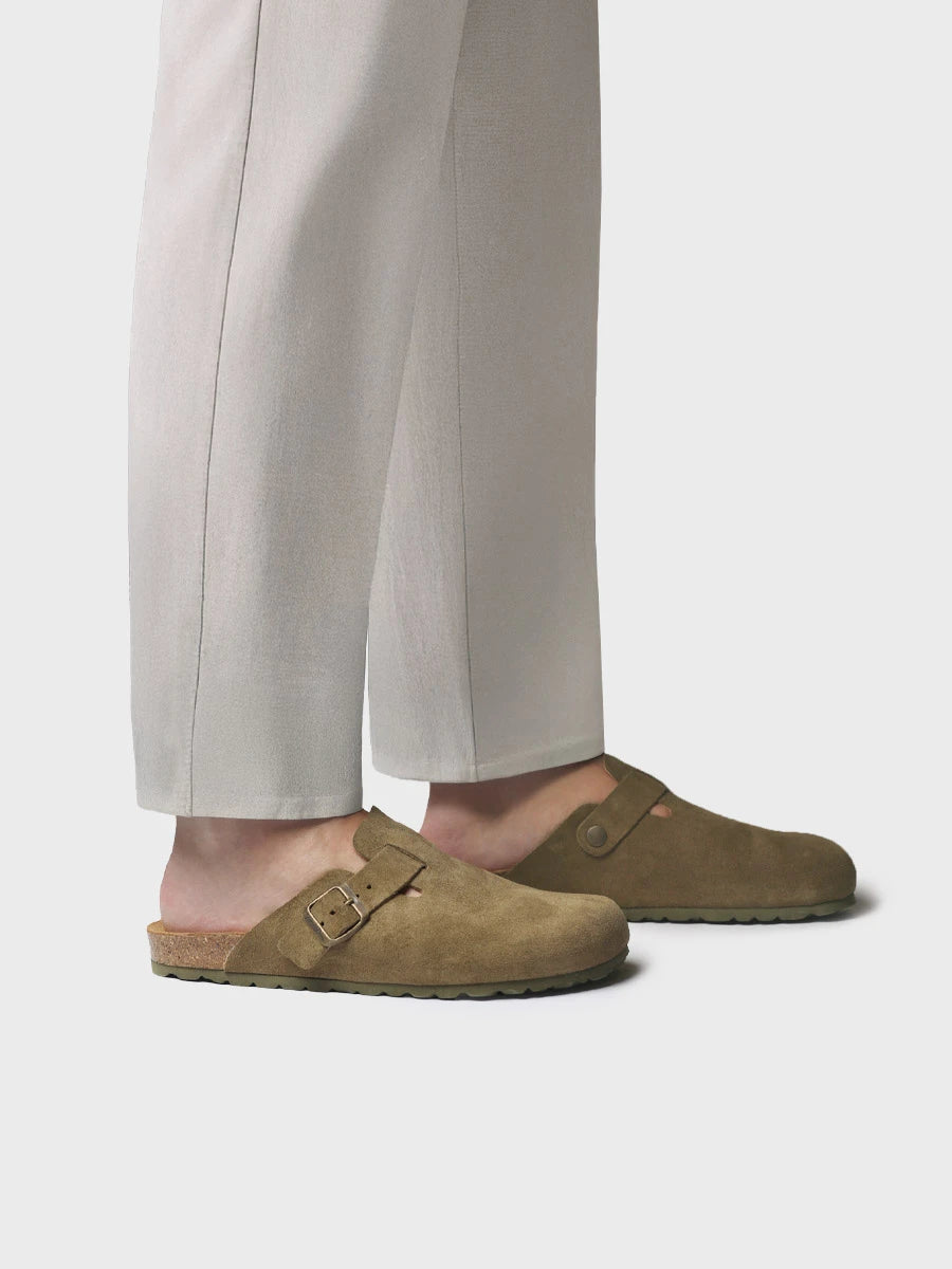 Toni Pons GREGOR-QT sabot homme suède boucle