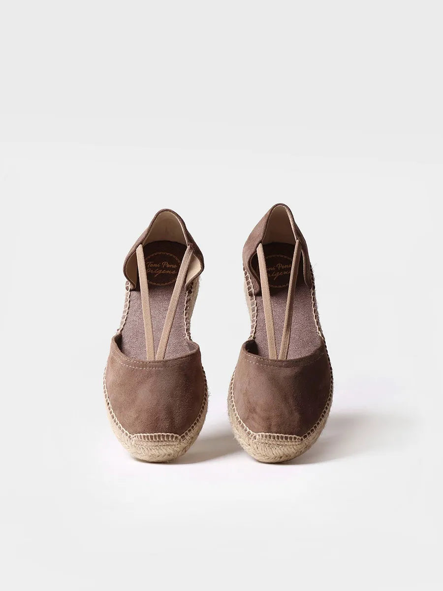 Toni Pons Erla-A espadrille femme taupe suède