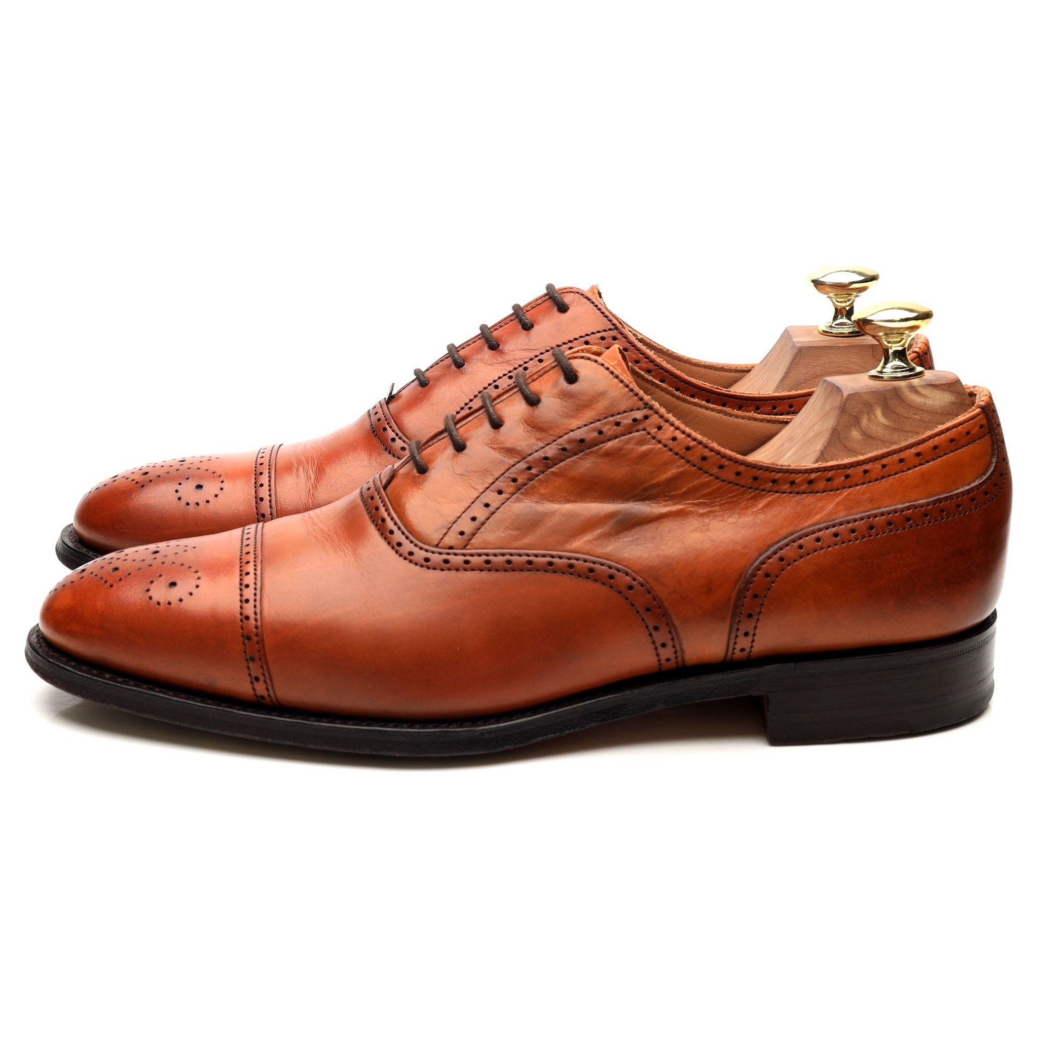 Cheaney Harris oxford brogue cuir marron UK 7