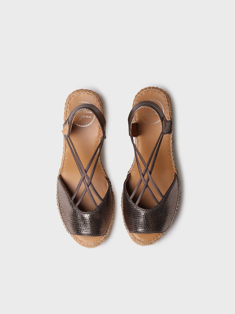 Toni Pons Sabina-CA espadrille compensée cuir femme