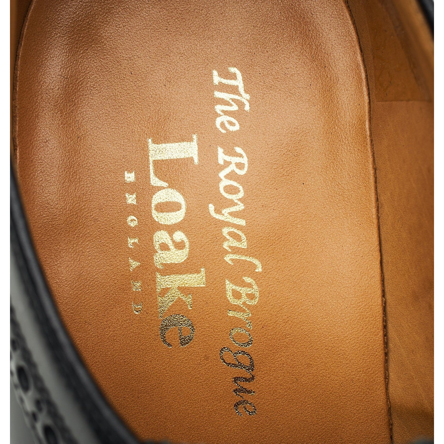 Loake Royal Brogue derbies cuir noir 8.5 mariage