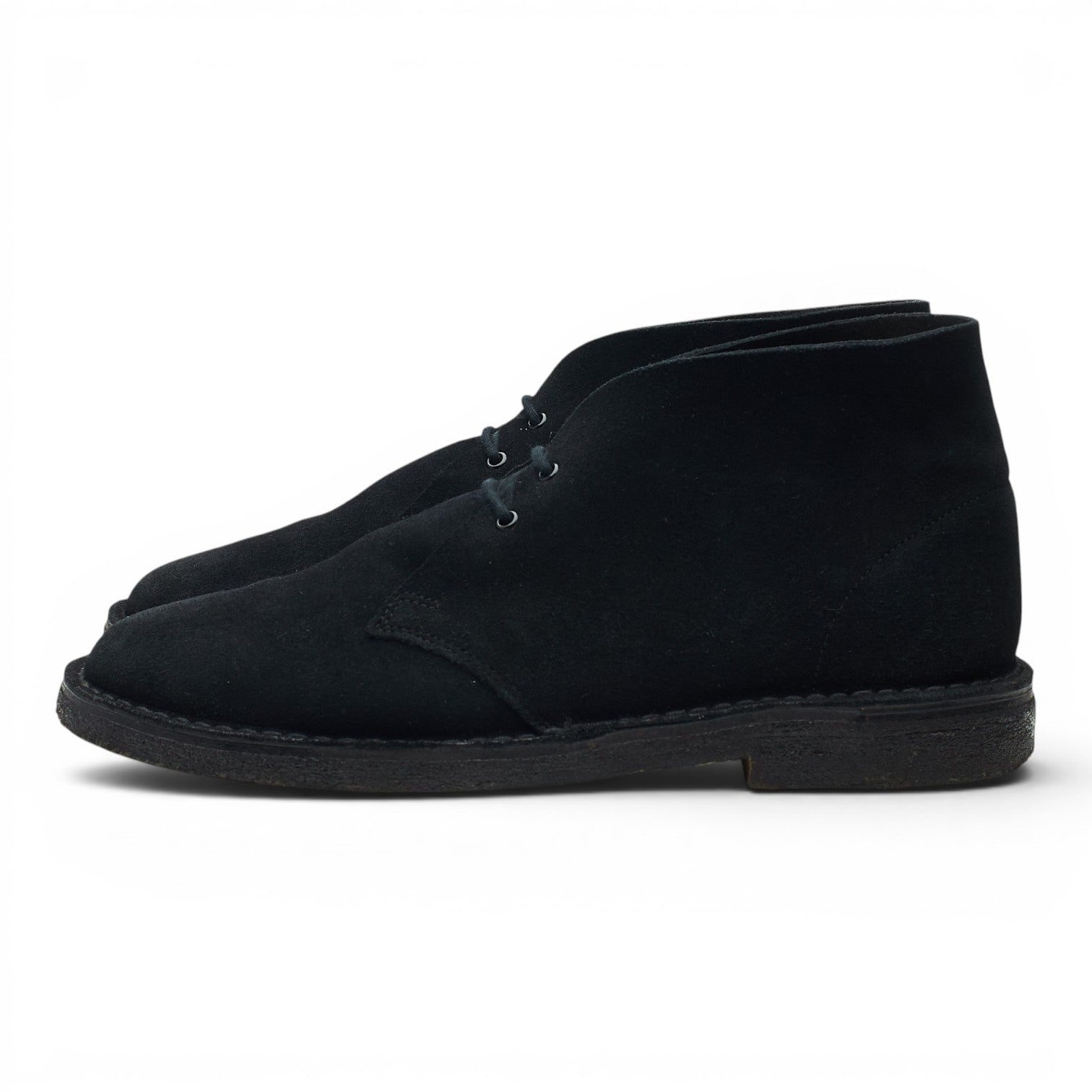Crown Northampton Woodford desert boots daim noir UK 8