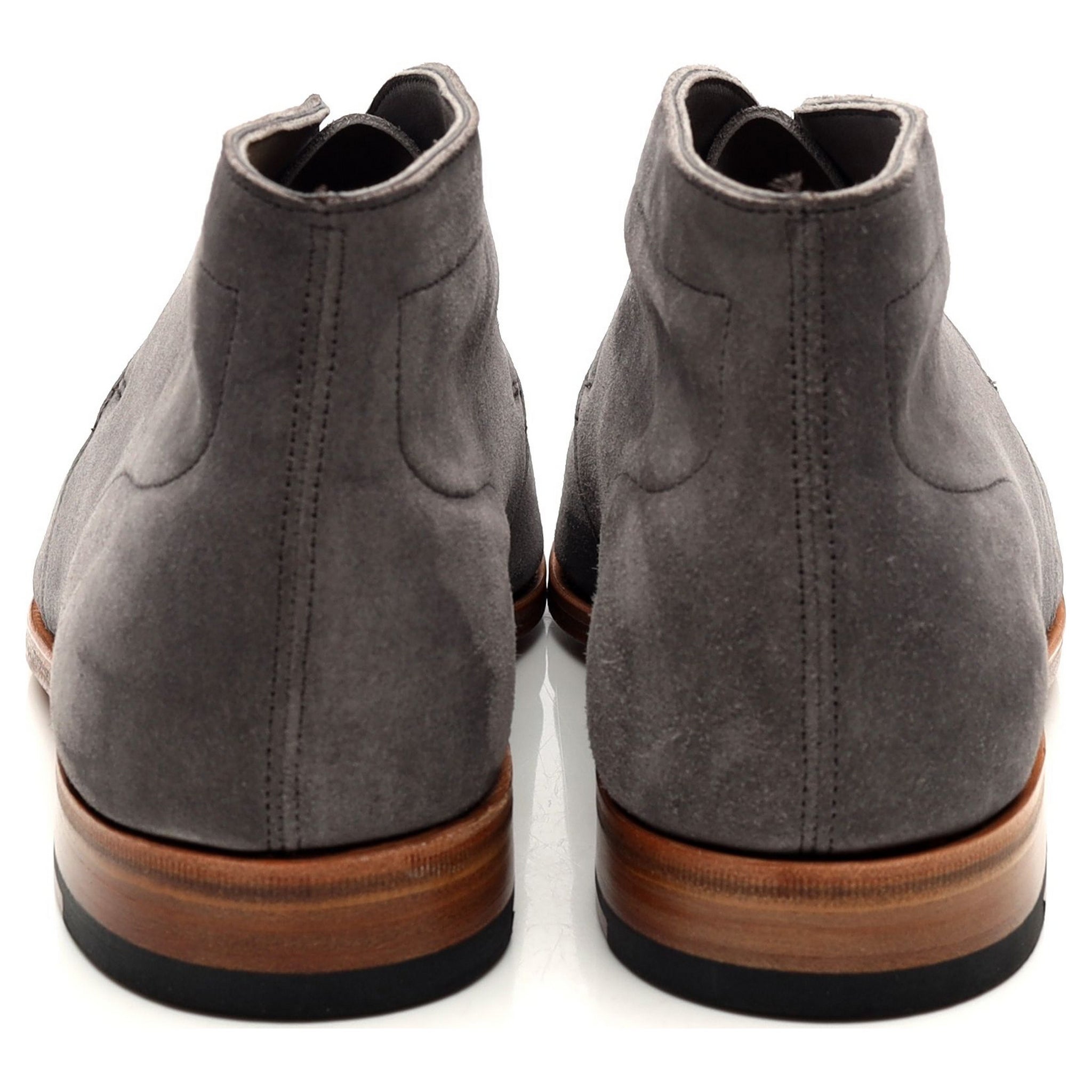 John Lobb Ferris boots chukka daim gris UK 6.5