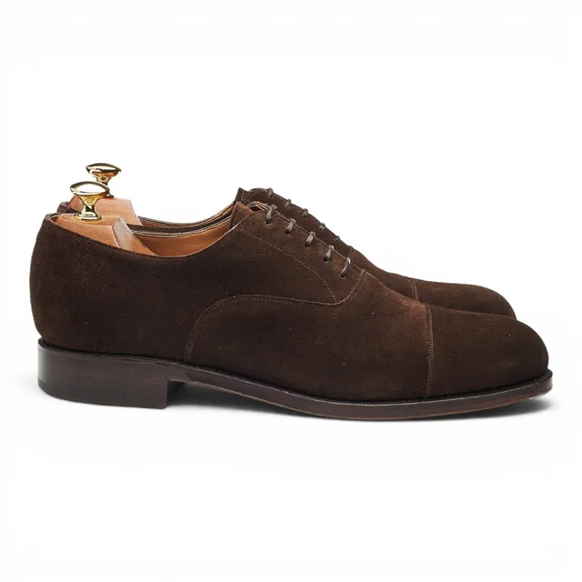 Carmina 732 oxford daim marron foncé UK 9.5