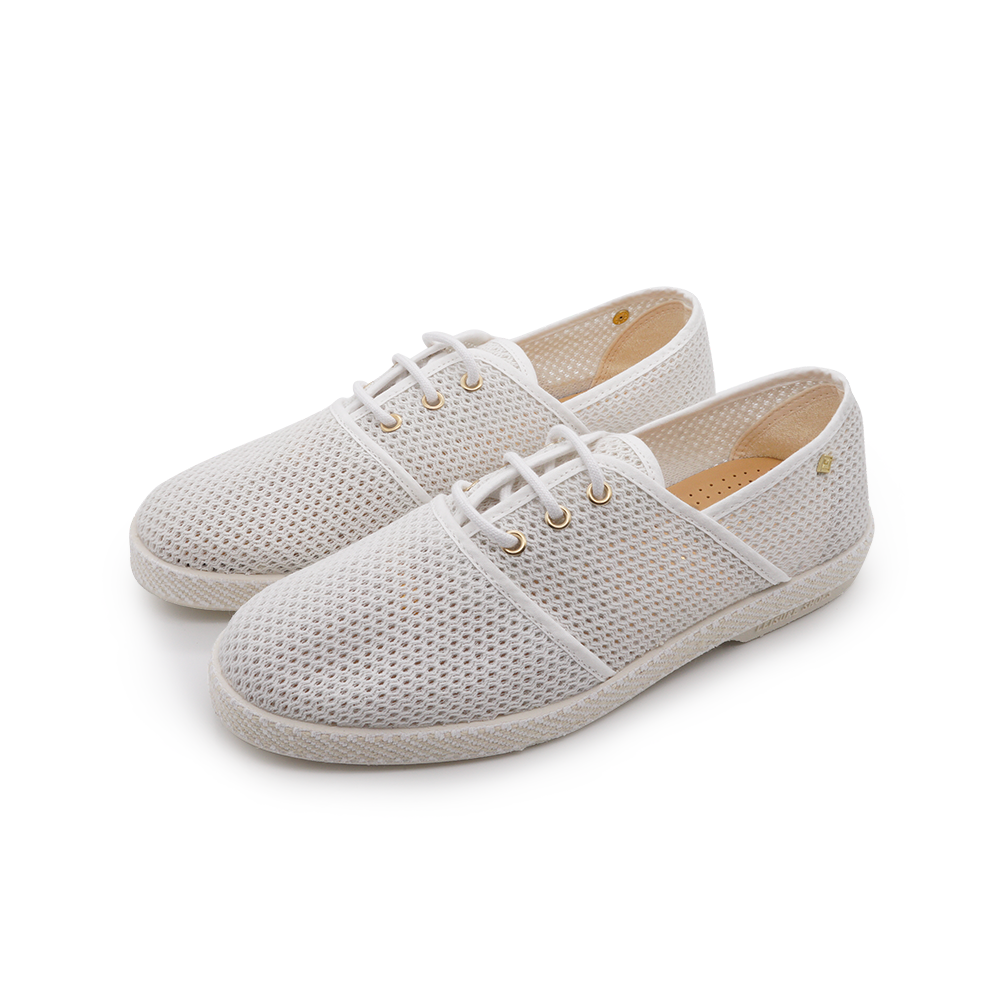 Rivieras Filet espadrilles toile blanche filet