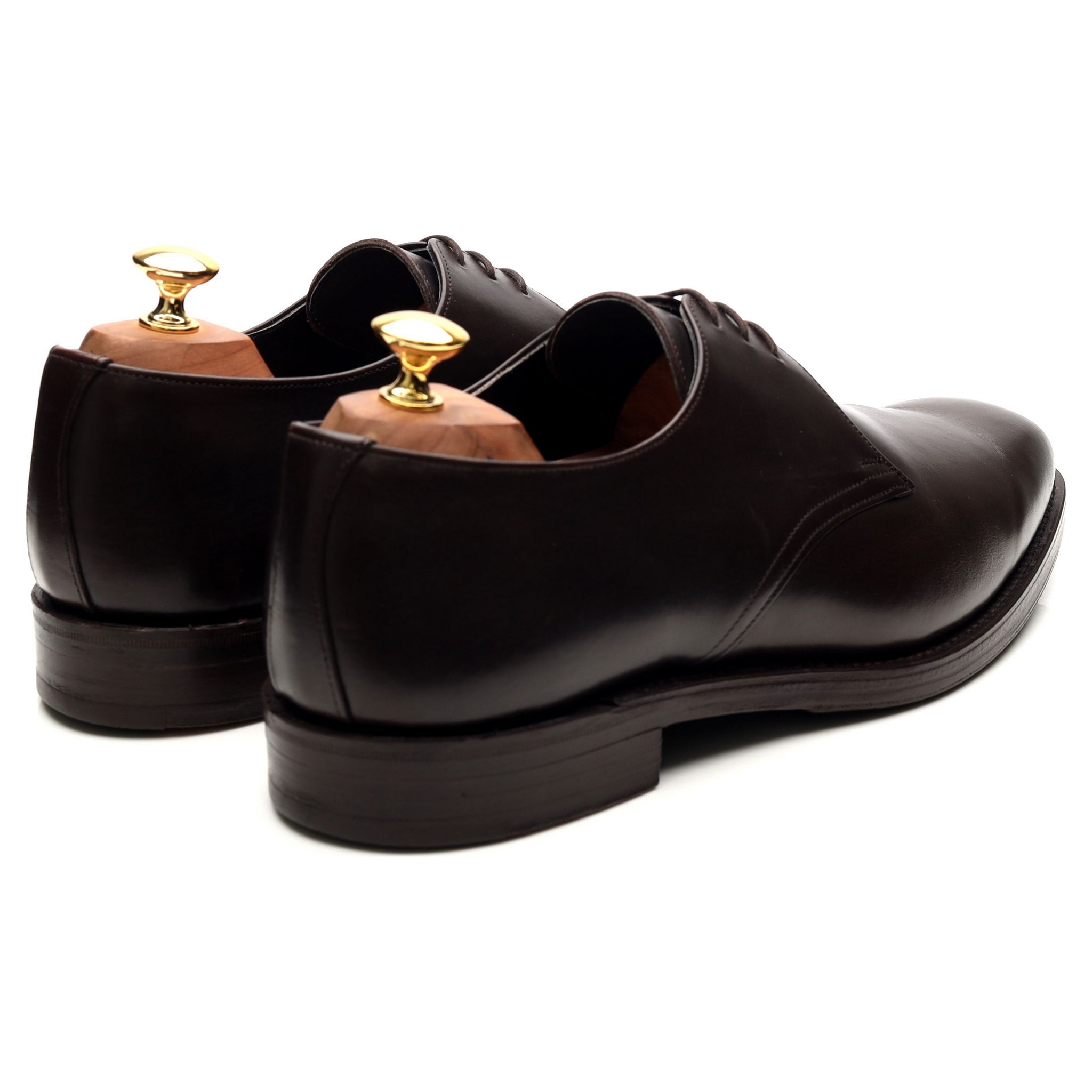 Tim Little derbies cuir marron foncé UK 10
