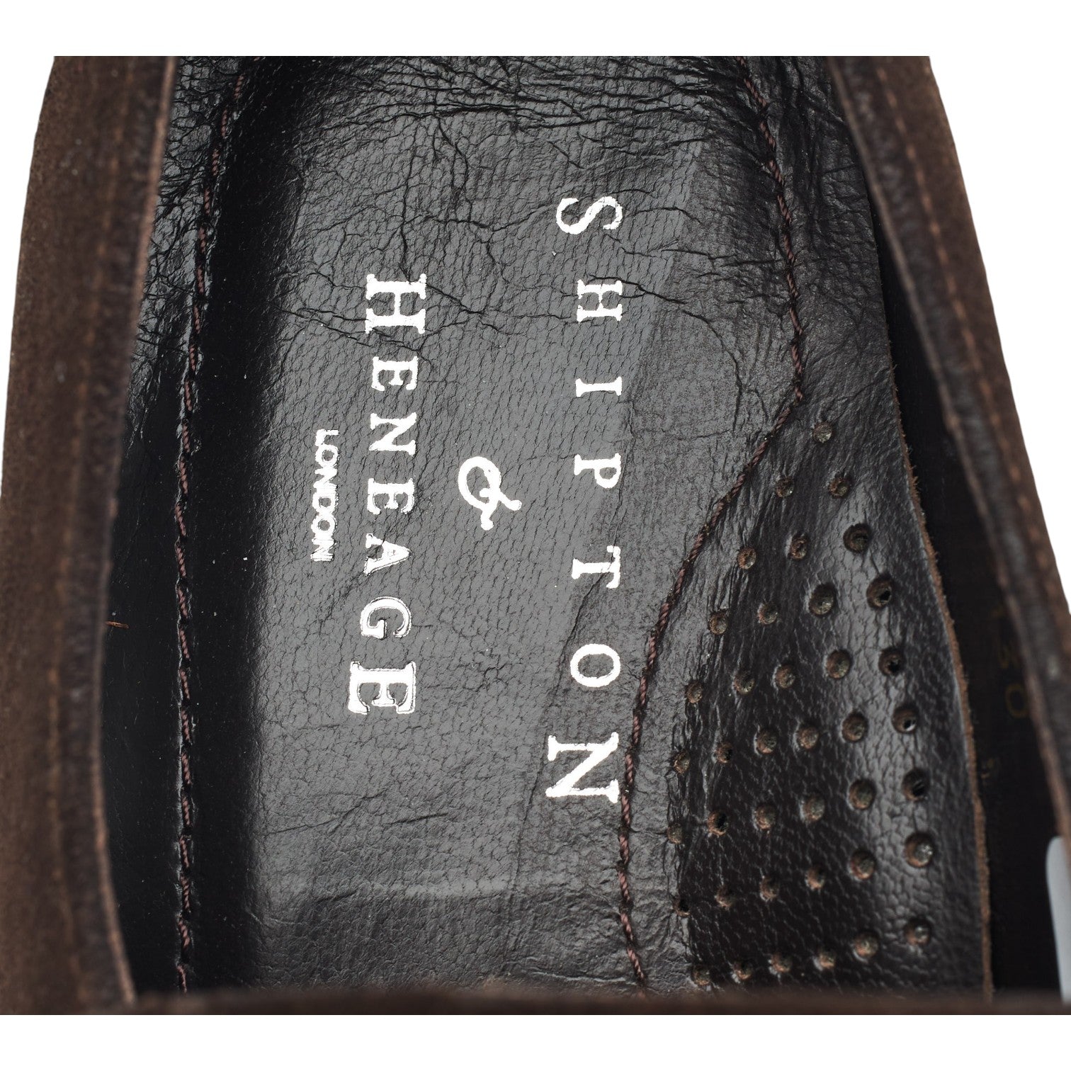 Shipton & Heneage Seville mocassin suède marron UK 6,5