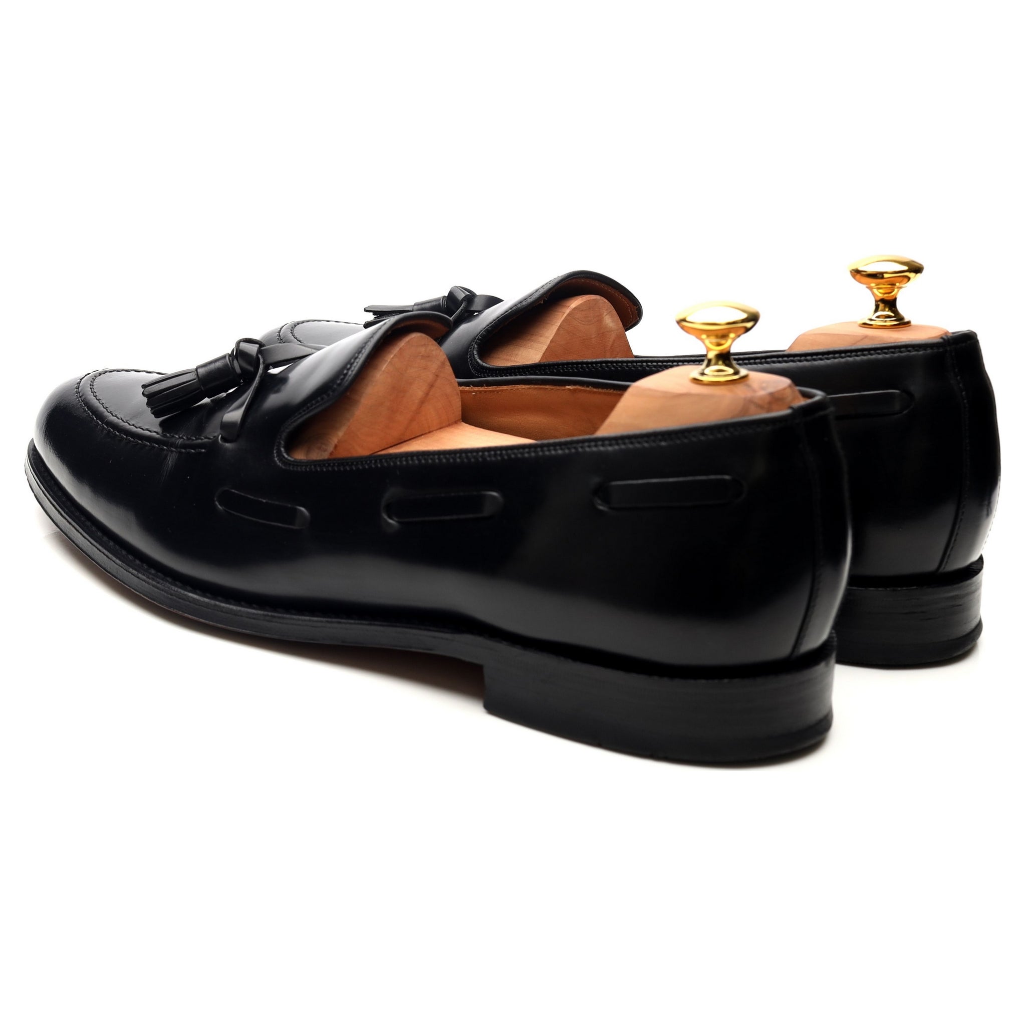 Loake Lincoln Mocassins cuir noir pointure 12 UK