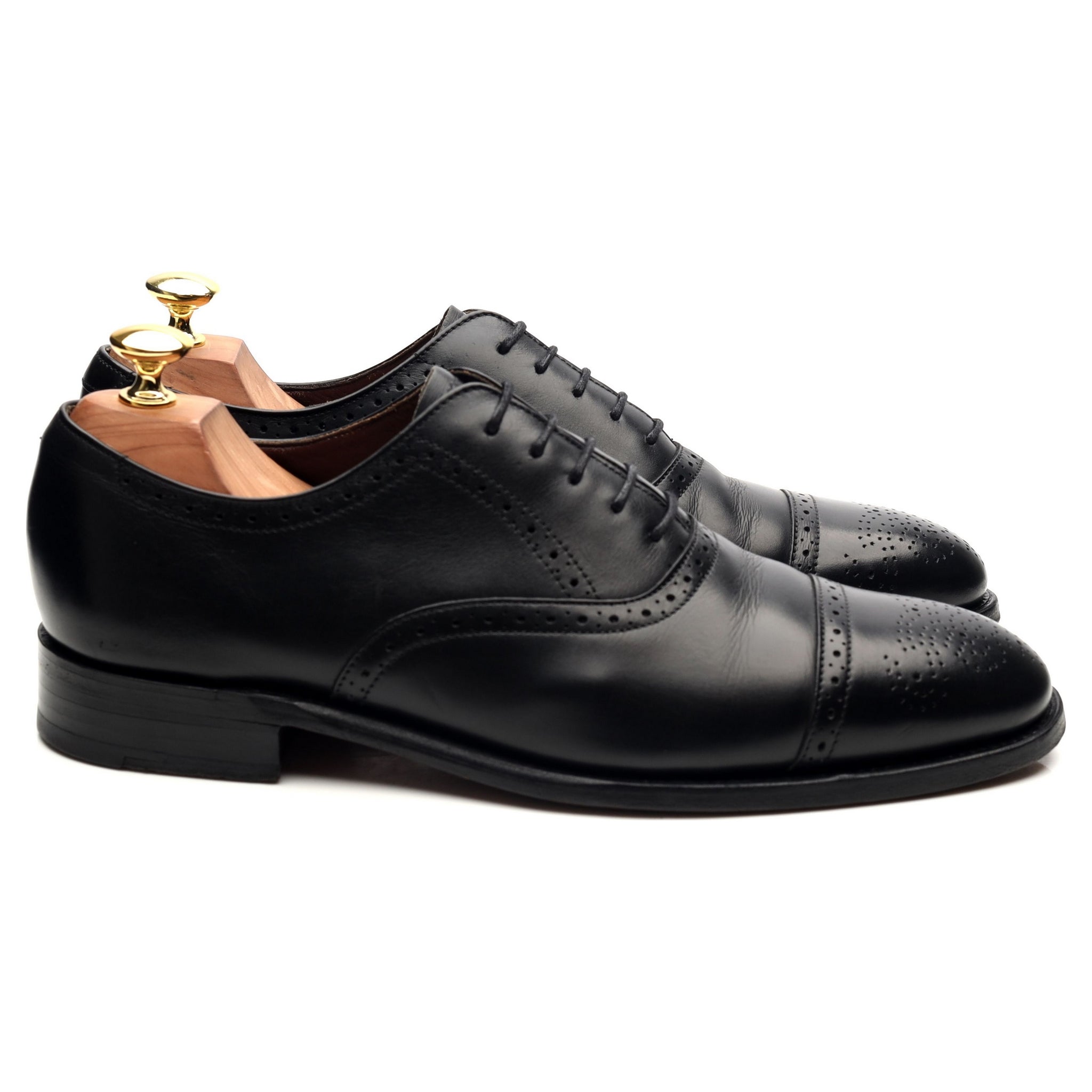Barker richelieu brogue cuir noir UK 8