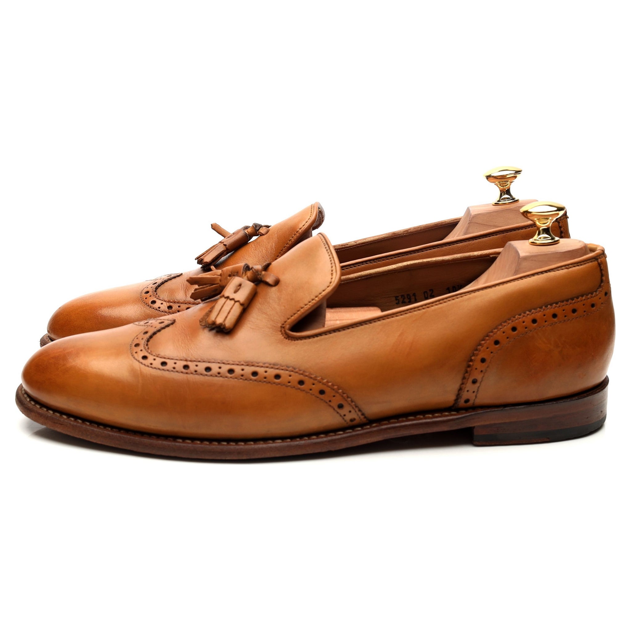 Grenson Monty mocassins glands cuir marron 10.5 UK
