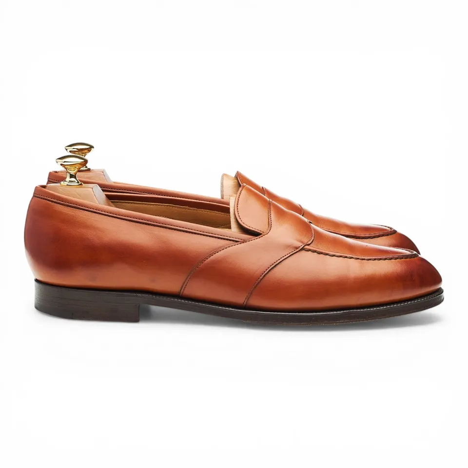 Edward Green Montpellier III mocassin cuir marron 9.5