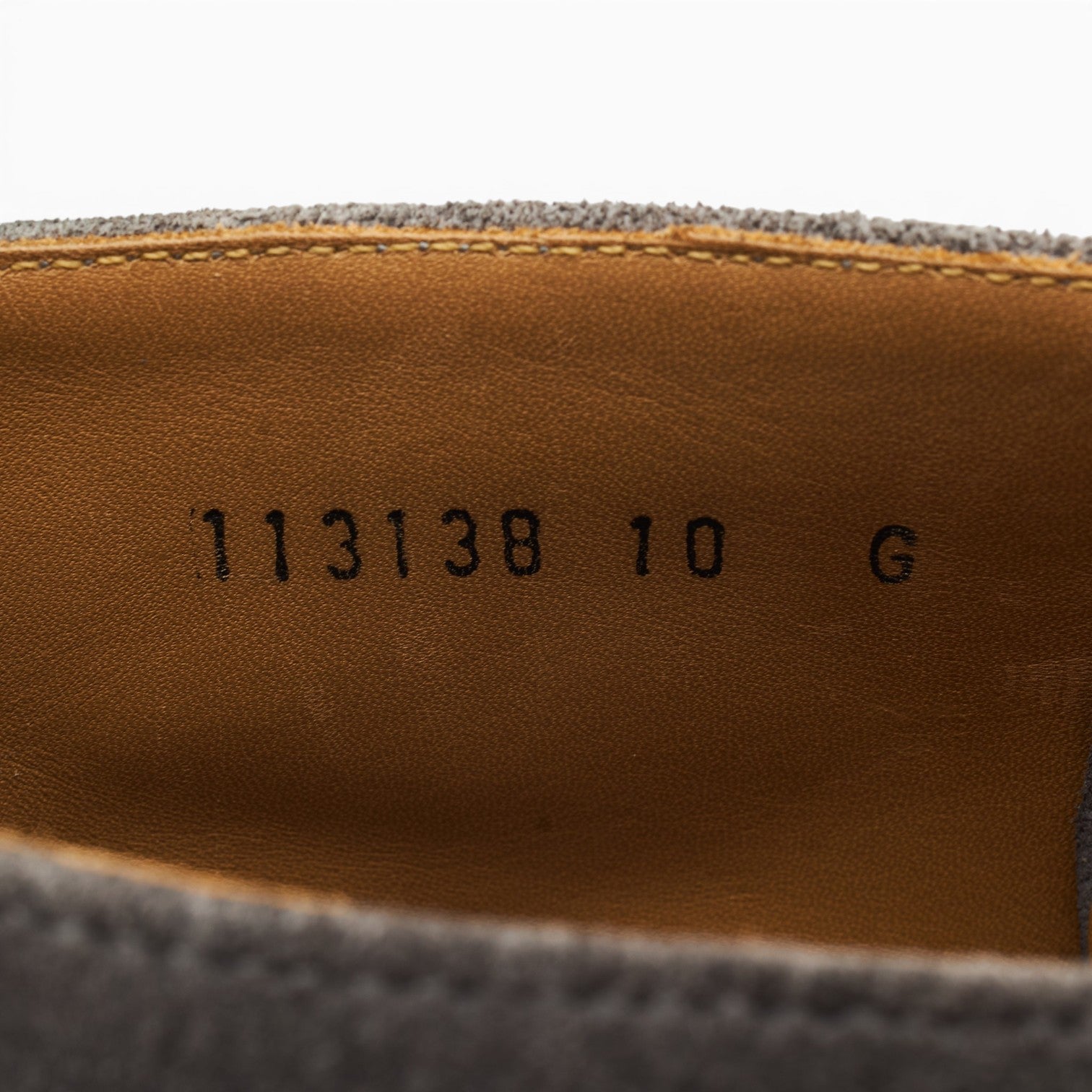 Grenson Anton boots derby suède gris UK 10