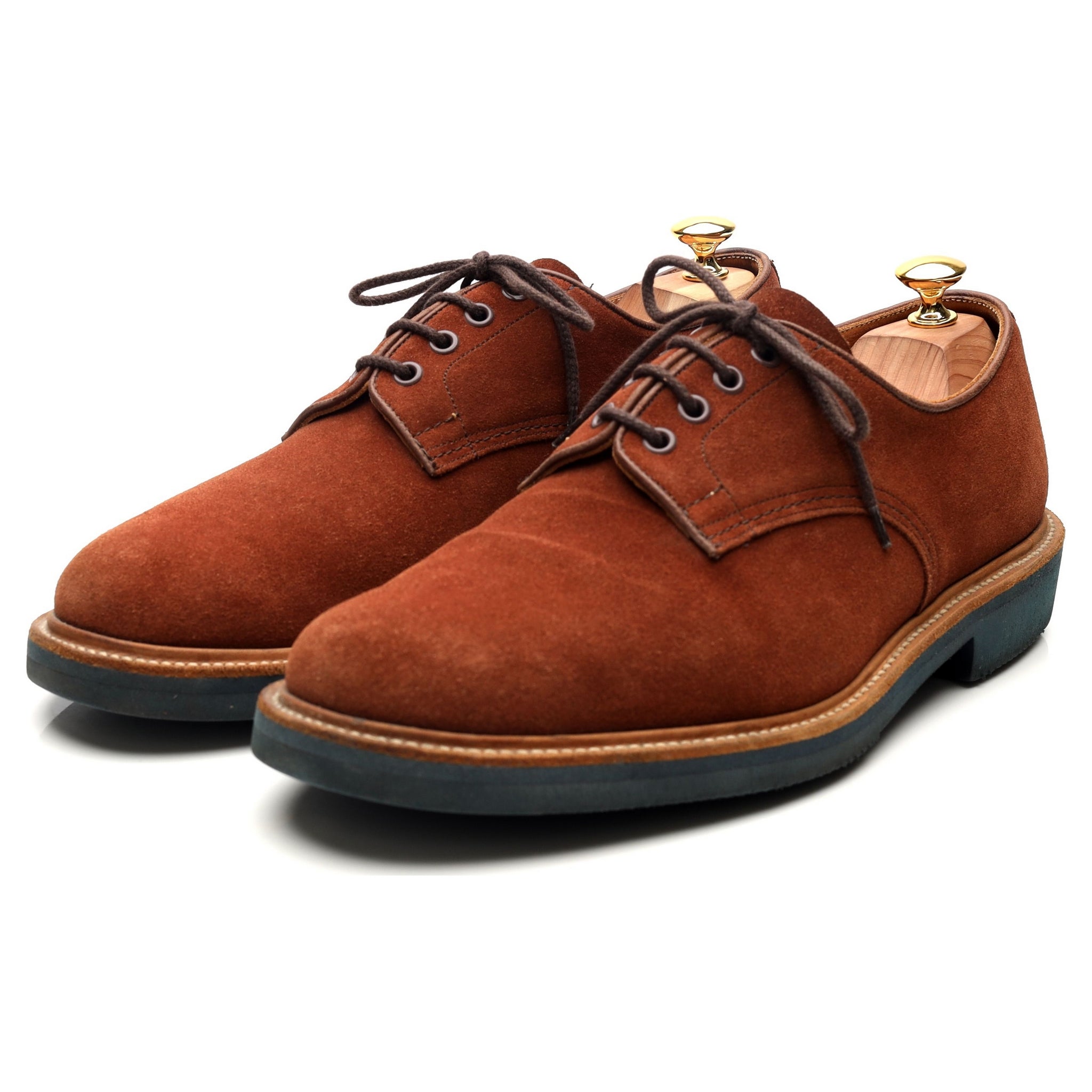 Tricker's Daniel derby daim marron clair UK 11