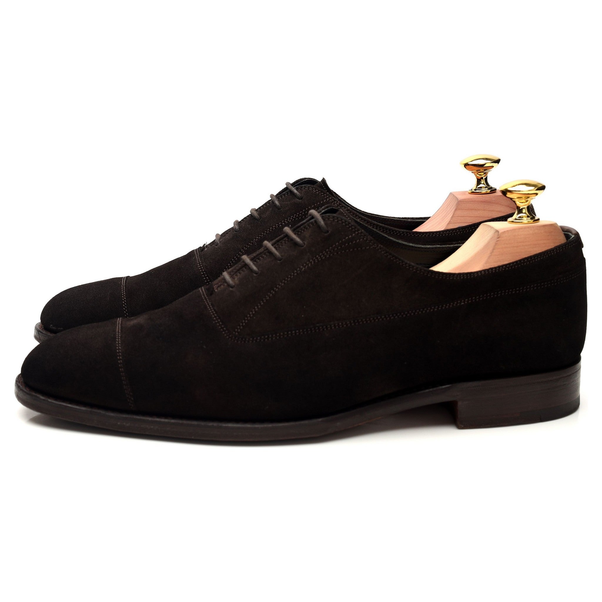 Gieves & Hawkes oxford suède marron UK 7