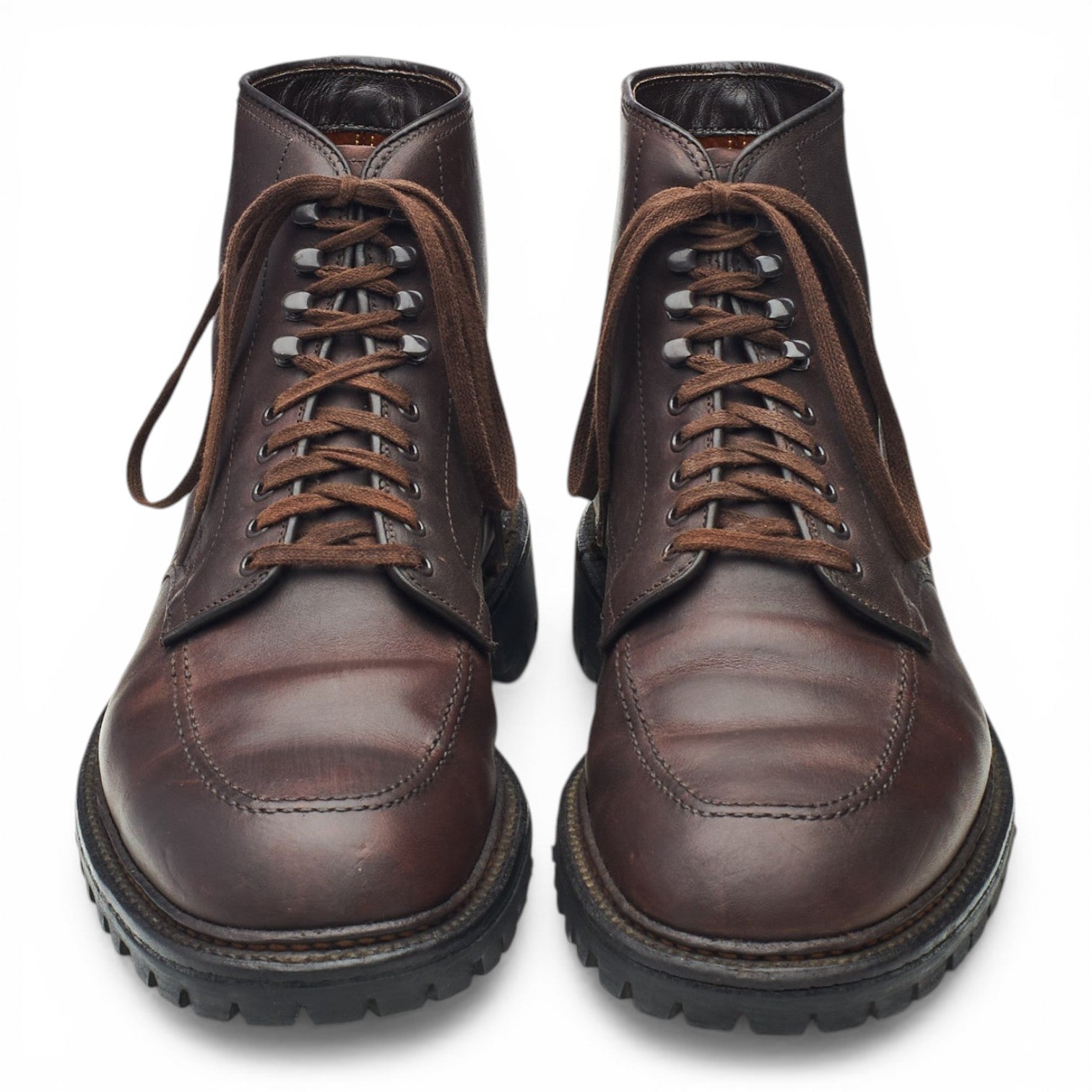 Alden 404 bottes cuir marron foncé UK 7 semelle crantée