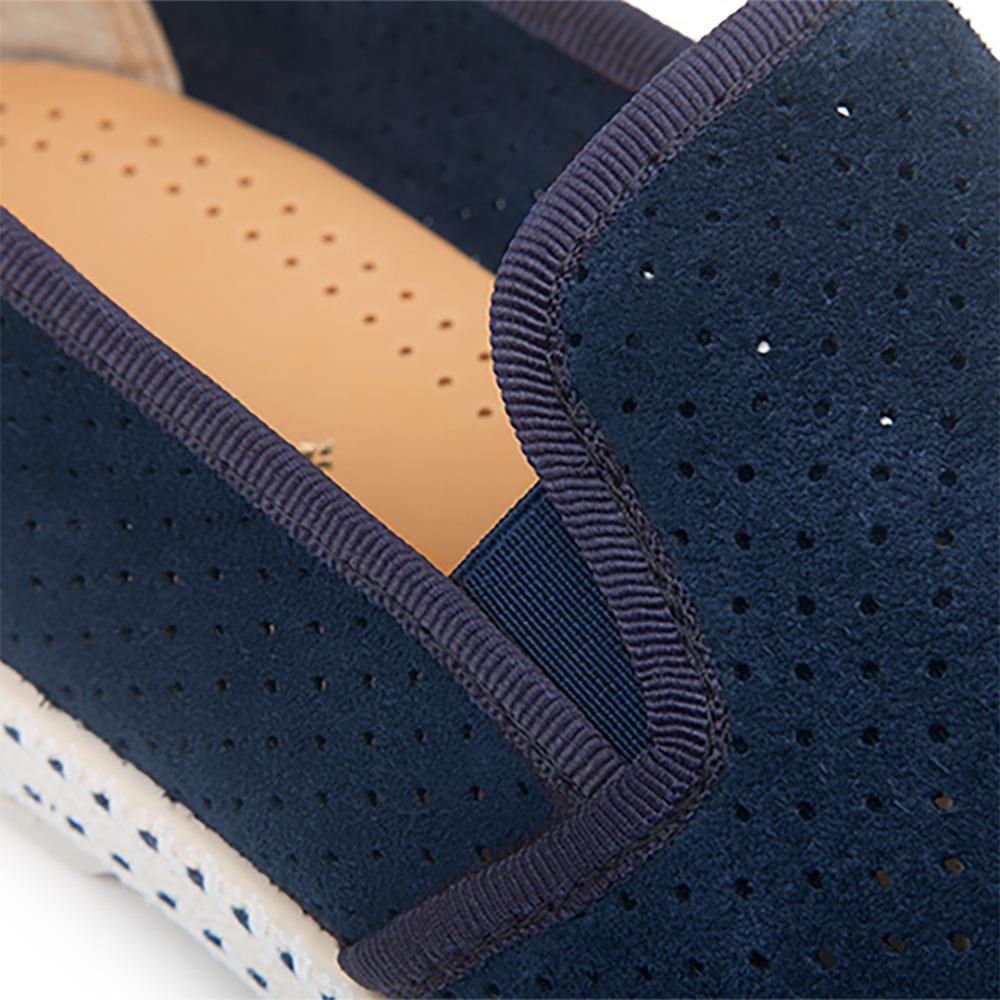 Rivieras Classic Daim 3064 espadrilles bleu marine