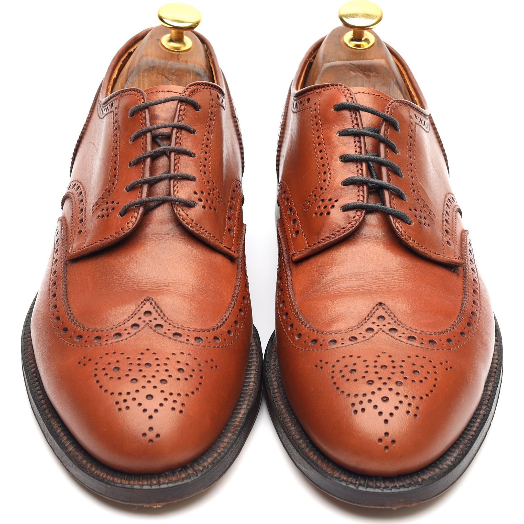 Alden 966 derby brogue cuir marron pointure UK 7.5