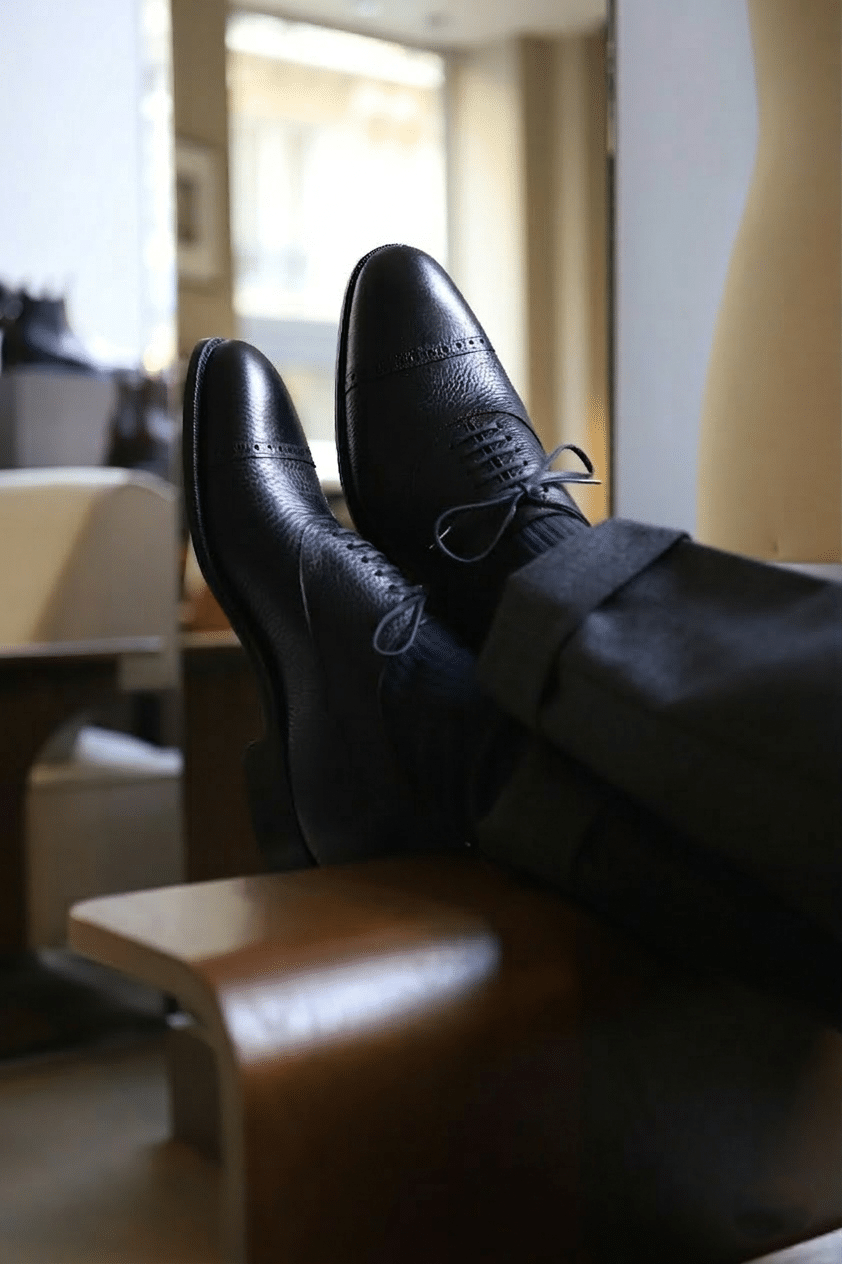 Malfroid Astoria richelieu cuir grainé cousu Goodyear