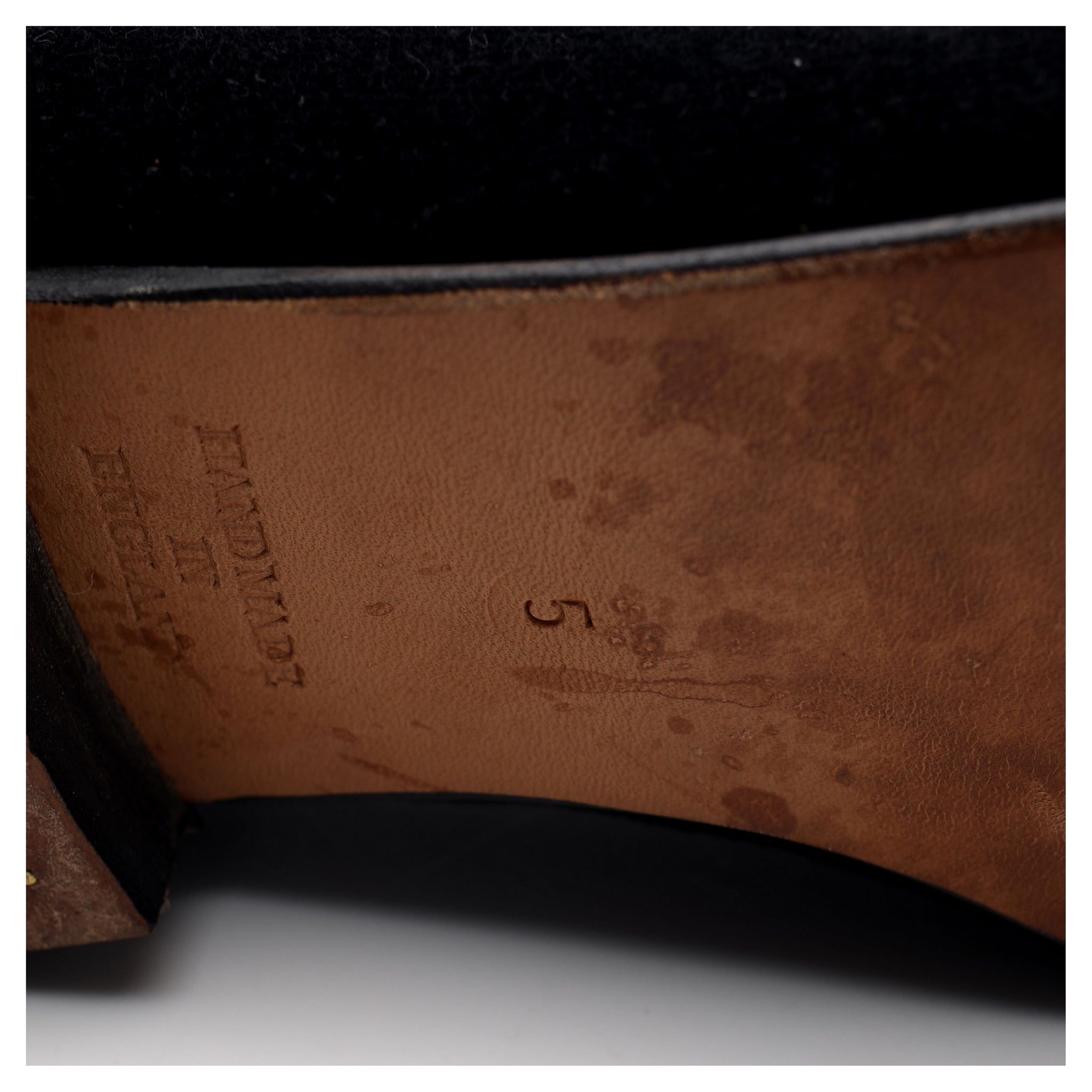 Crockett & Jones Sunflower pantoufles velours noir UK 5