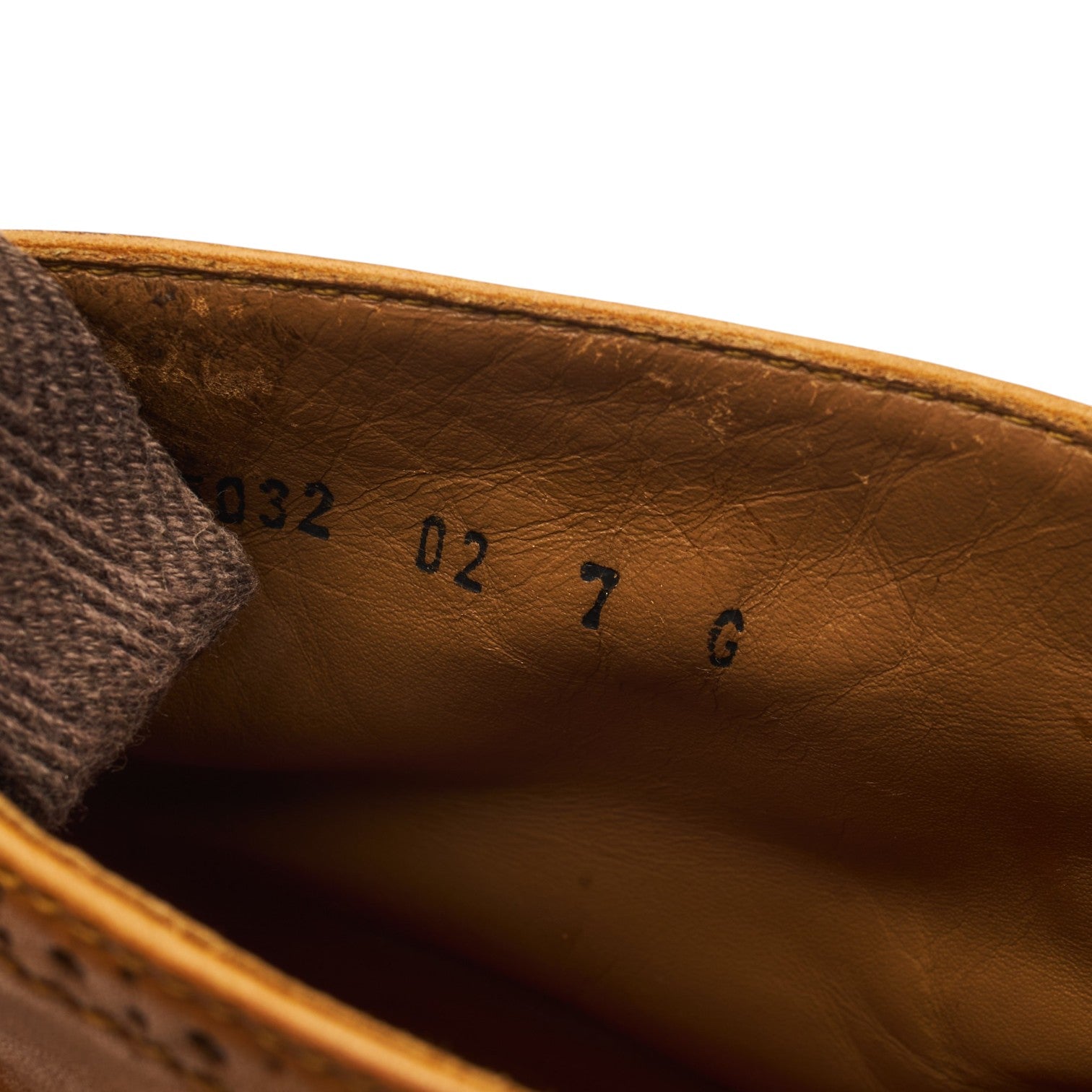 Grenson Sharp bottines brogues cuir camel UK 7