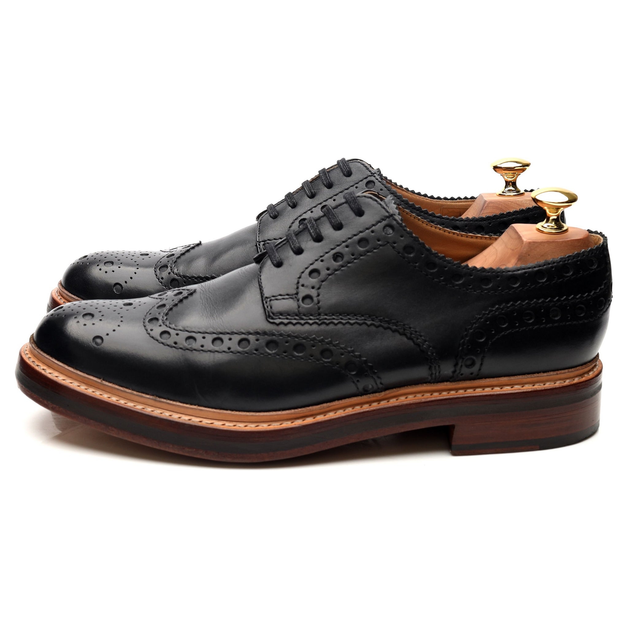 Grenson Archie derby cuir noir pointure UK 9 large