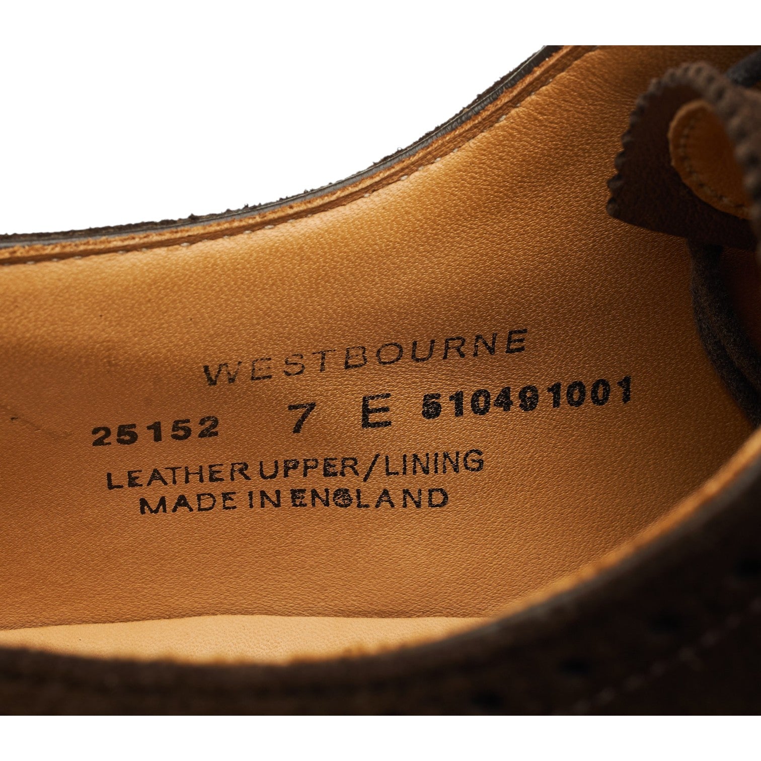 Crockett & Jones Westbourne oxford suède marron UK 7