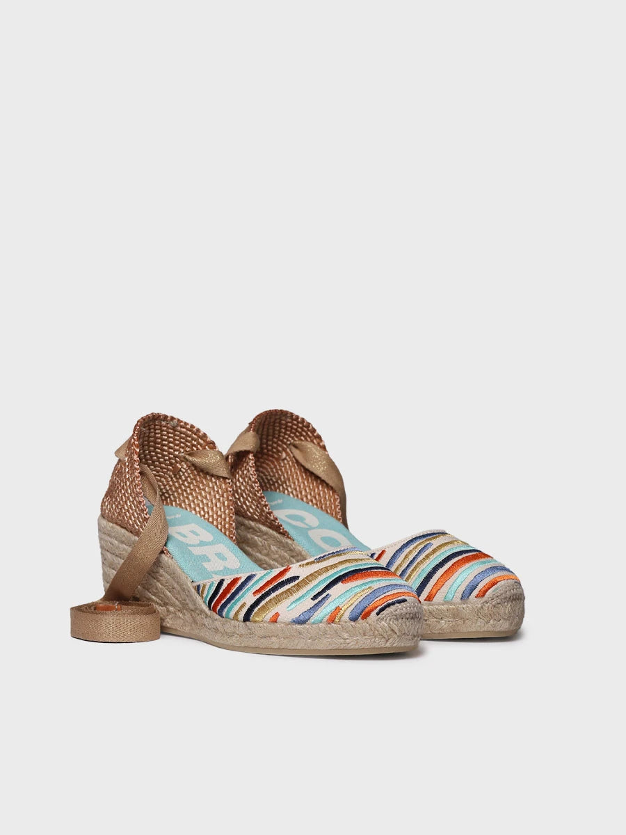 Toni Pons Castell espadrilles compensées brodées