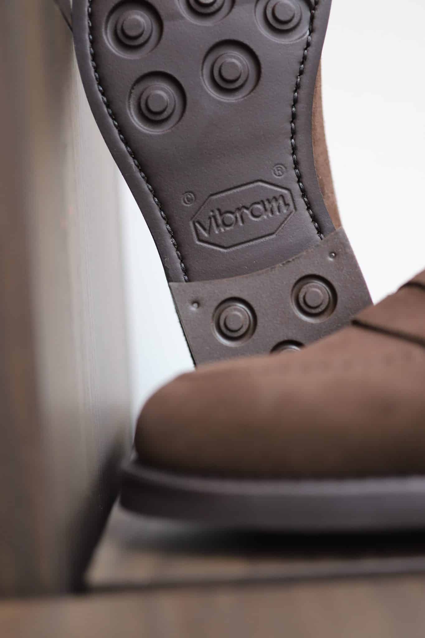 Malfroid Newport mocassin veau velours marron