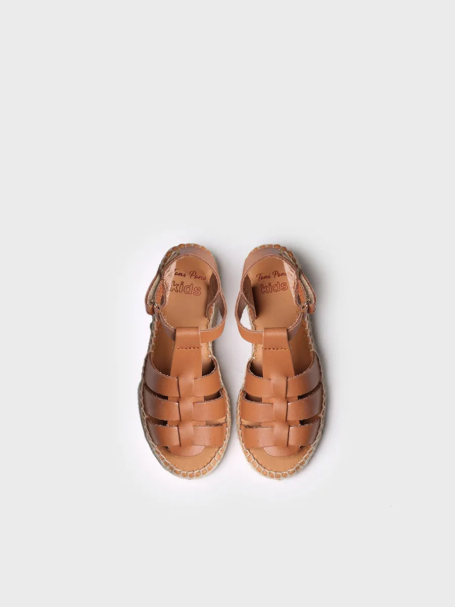 Toni Pons Elma sandales fille cuir tan