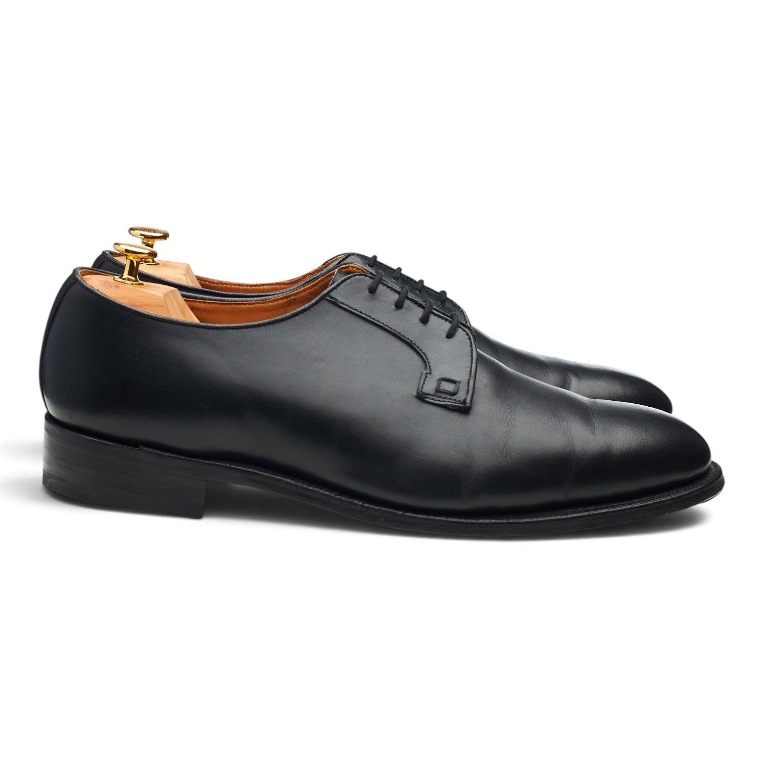 Tricker's Barnes derby cuir noir pointure 13 large