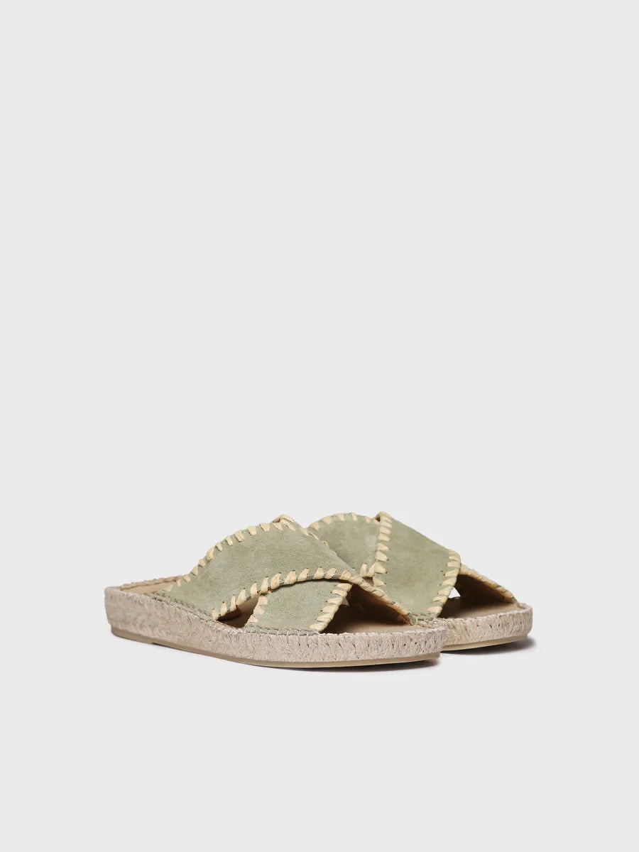 Toni Pons Bali-SD Sandale Plate Femme Cuir Suède