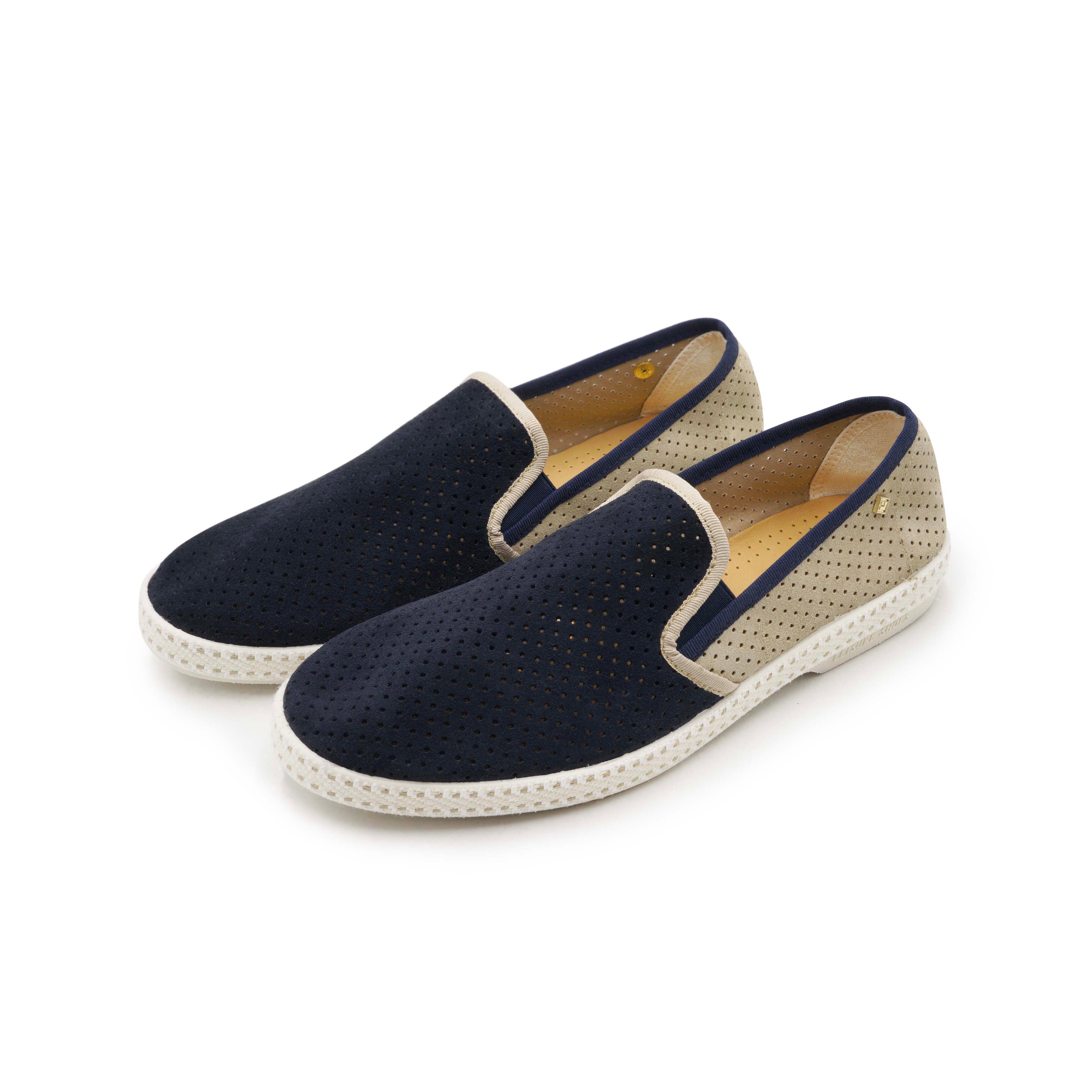 Rivieras Classic Match 3080 espadrilles daim marine