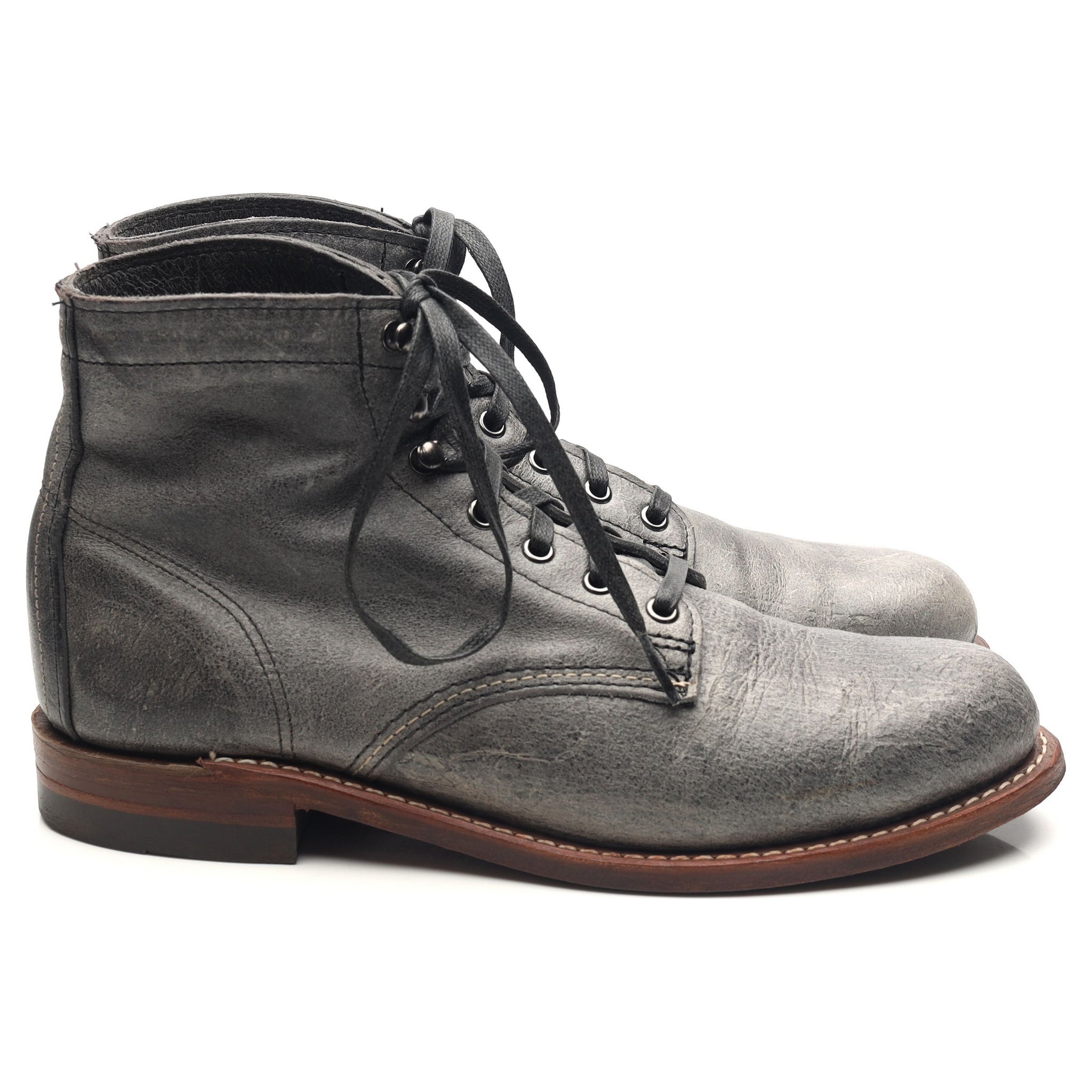 Wolverine 1000 Mile Evans boots cuir gris UK 6.5