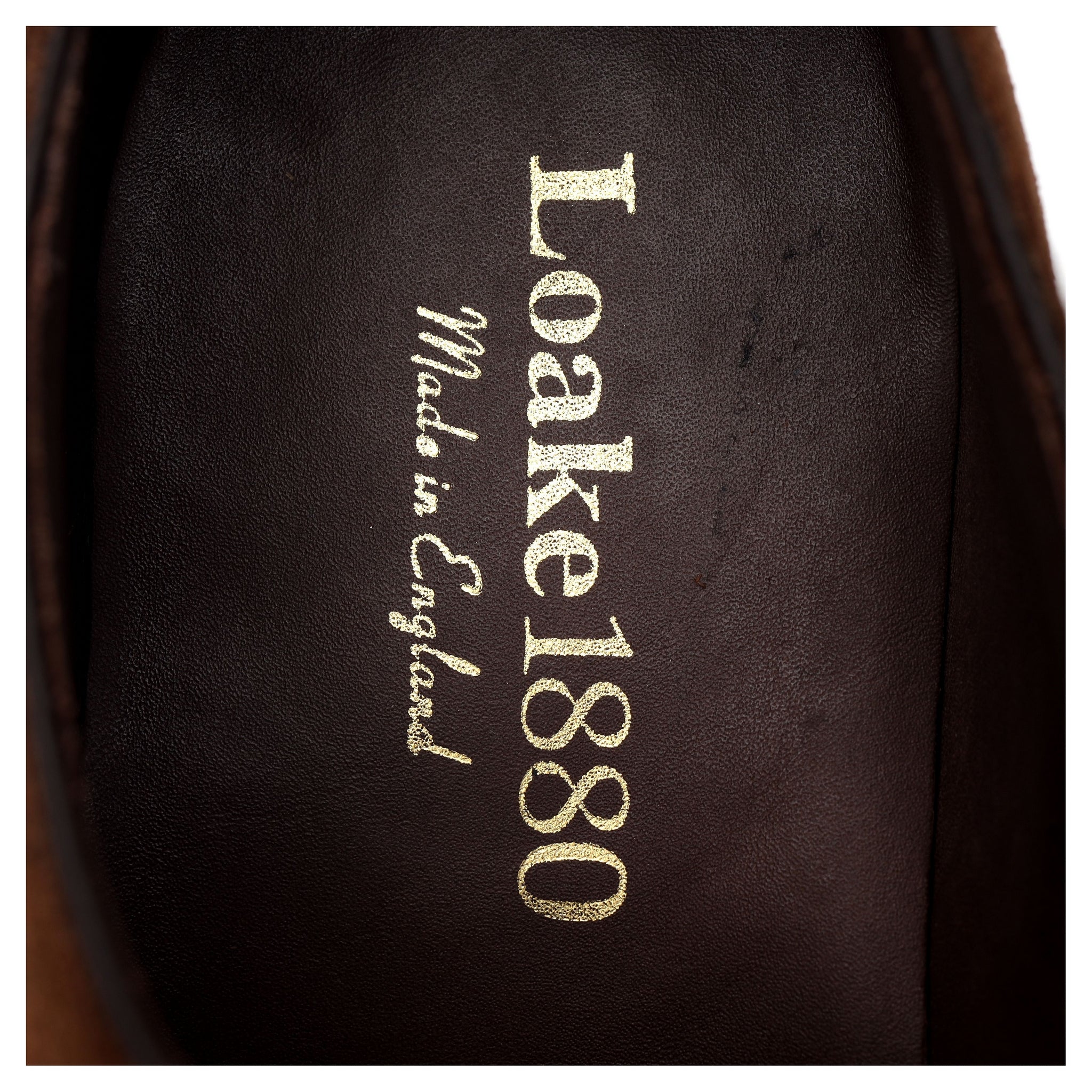 Loake 1880 Aldwych richelieu daim marron UK 6.5