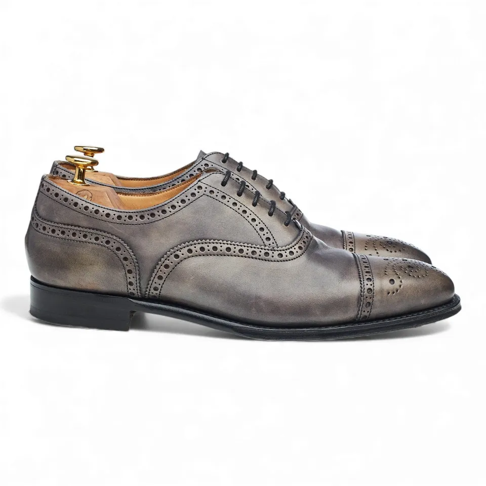 Cheaney Islington oxford brogue cuir gris UK 6