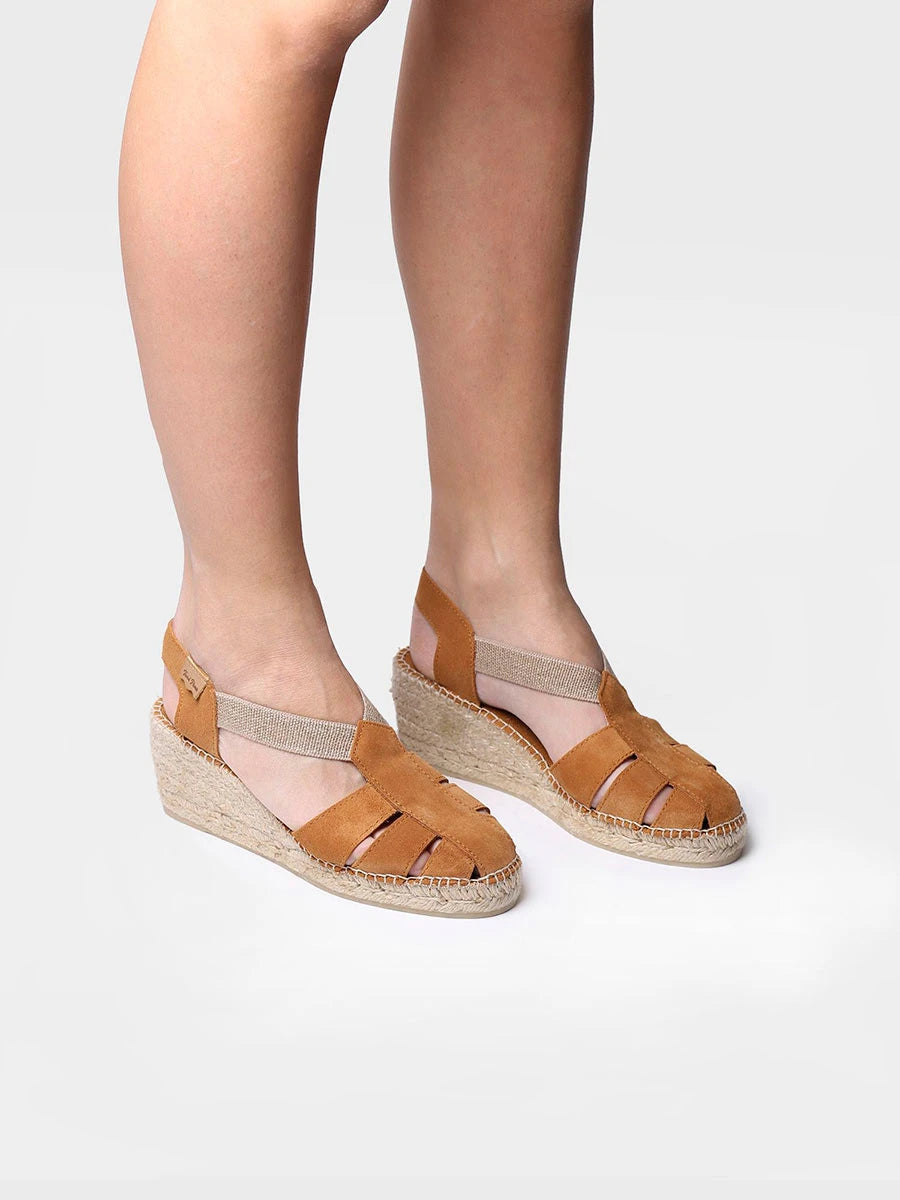 Toni Pons Trapa espadrilles femme cuir talon 6 cm